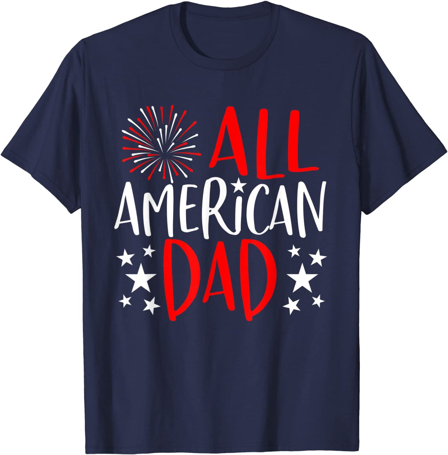 Mens 4th of July Family Matching Shirts All American Dad TShirt T-Shirt