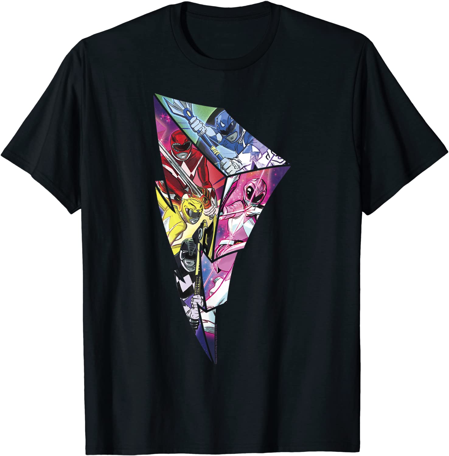 Power Rangers Lightning Logo Fill T-Shirt