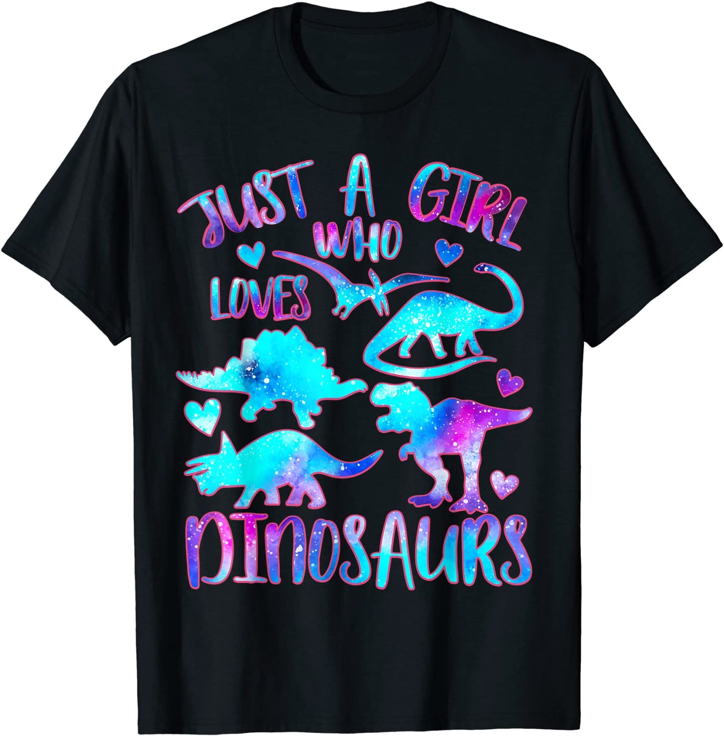 Just a Girl Who Loves Dinosaurs - Dinosaur Theme Teen Girls T-Shirt