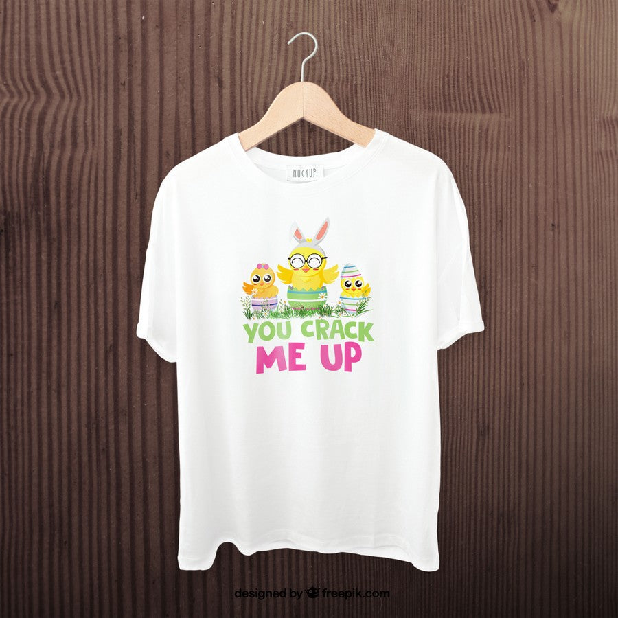 Easter Spring Boys Shirt Chicks Crack Me Up Children'S Funny Sayings Tshirt
