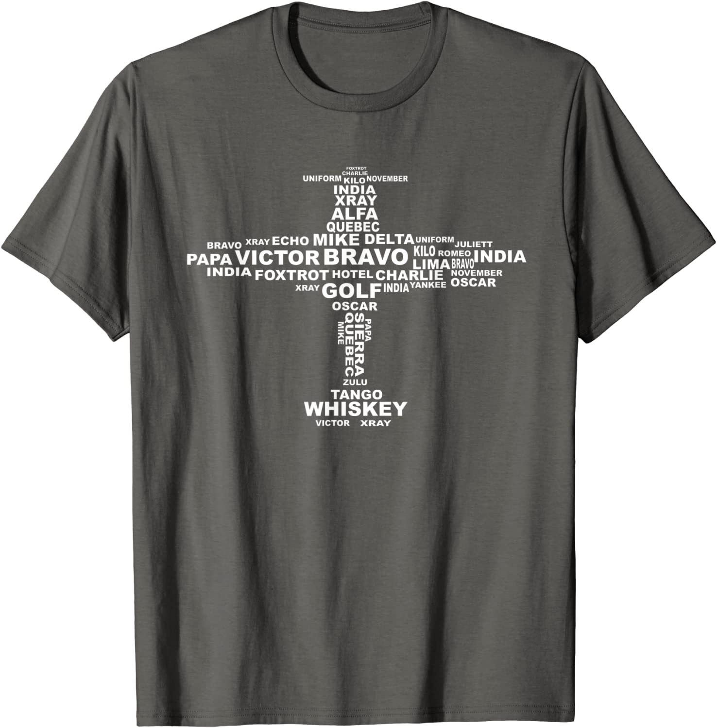 Full Phonetic Alphabet Shirt Cute Plane Letters Tee Gift T-Shirt