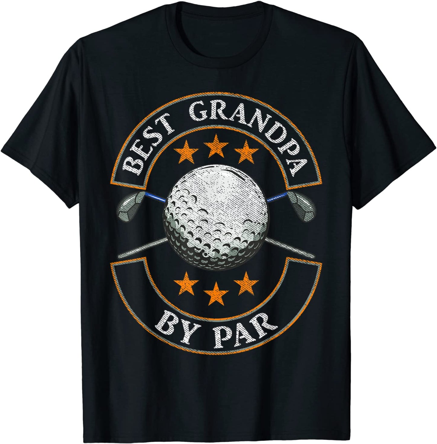 Mens Best Grandpa By Par Golf Lover Sports Fathers Day Gifts T-Shirt