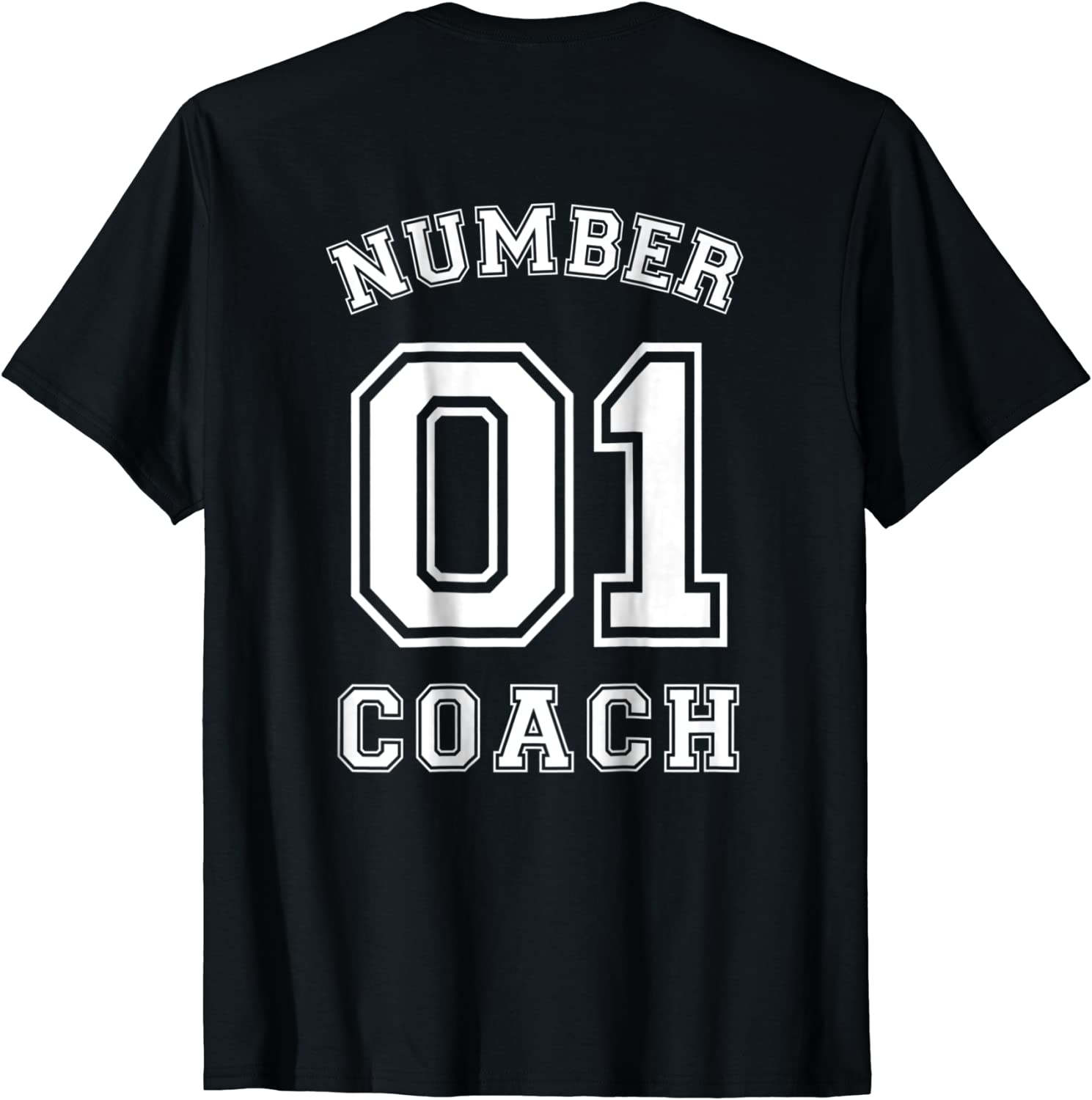 Number 1 Coach Sports Jersey Style T-Shirt
