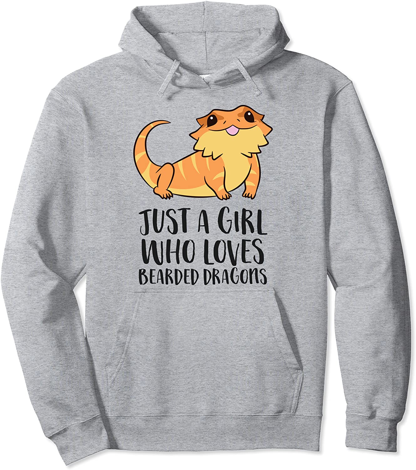 Just a Girl Who Loves Bearded Dragons Lizard Reptile Pullover Hoodie