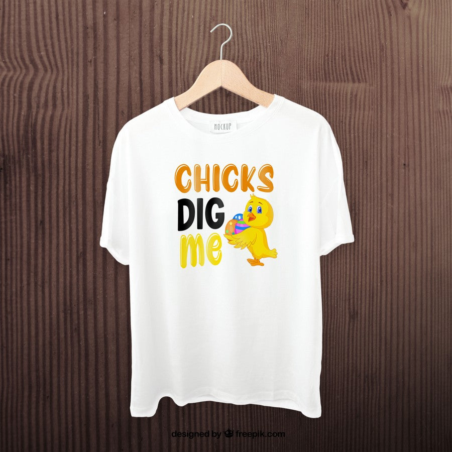 Chicks Dig Me Funny Cute Easter Tshirt