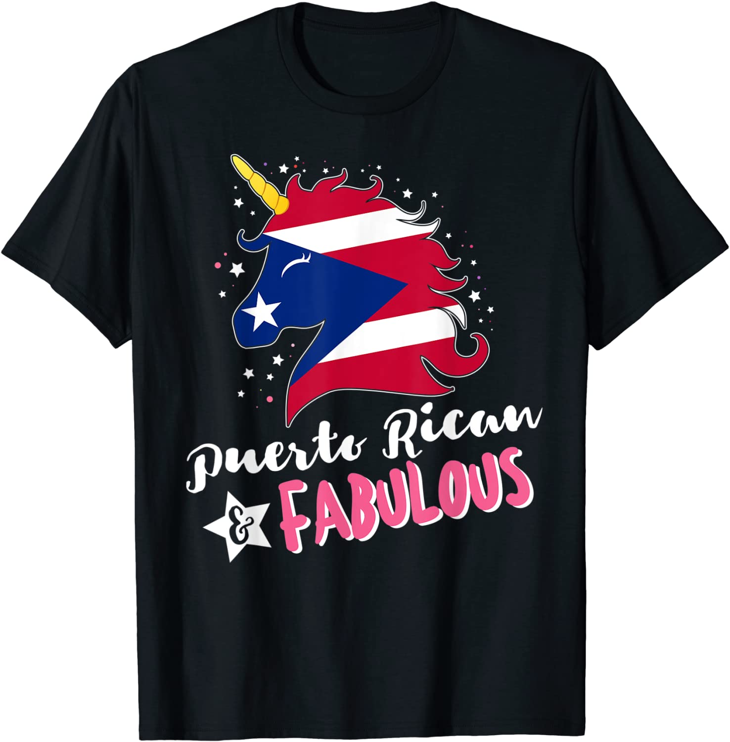 Puerto Rican Unicorn Puerto Rico Flag T-Shirt