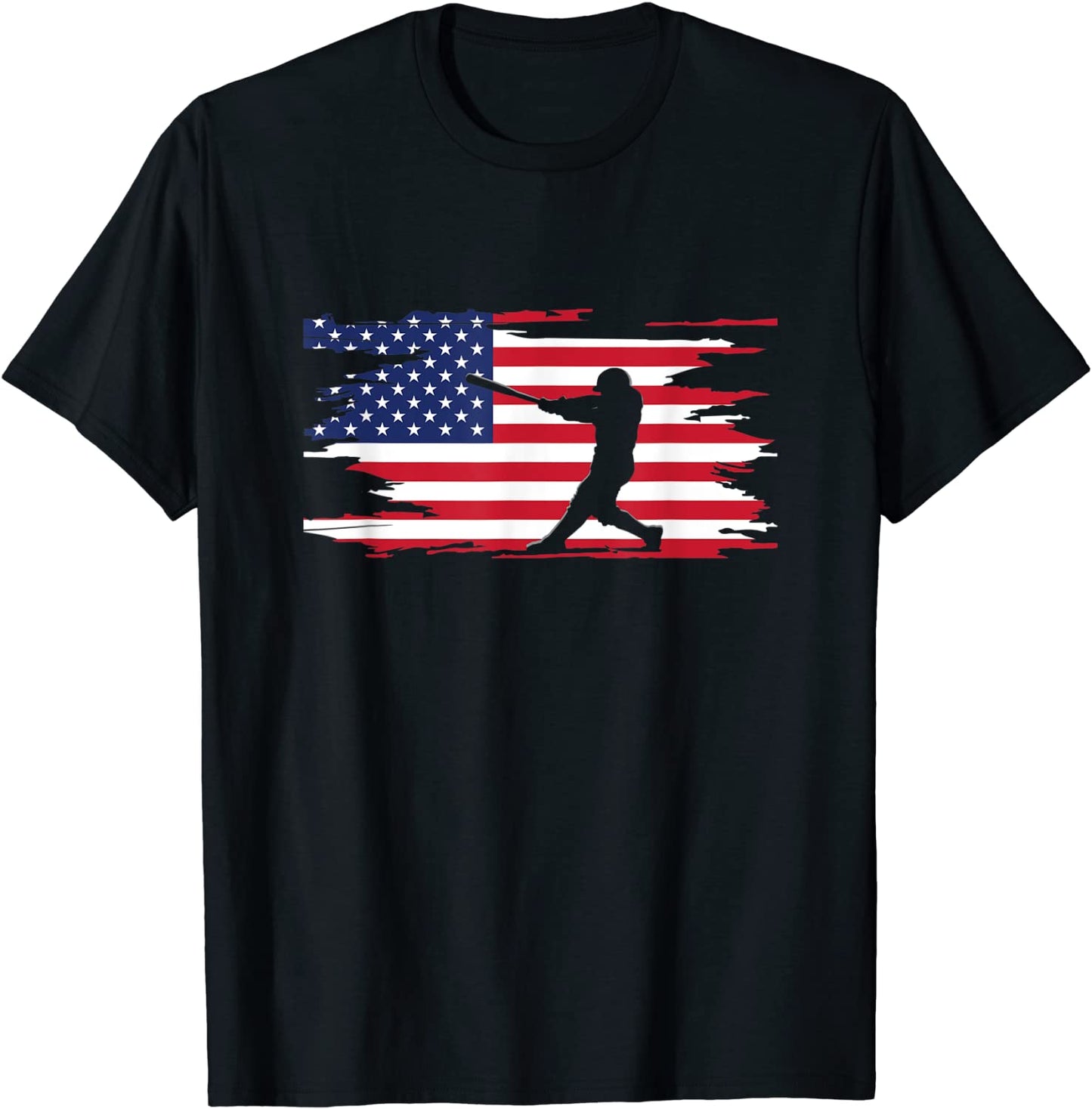 American Flag Baseball Apparel - Baseball T-Shirt