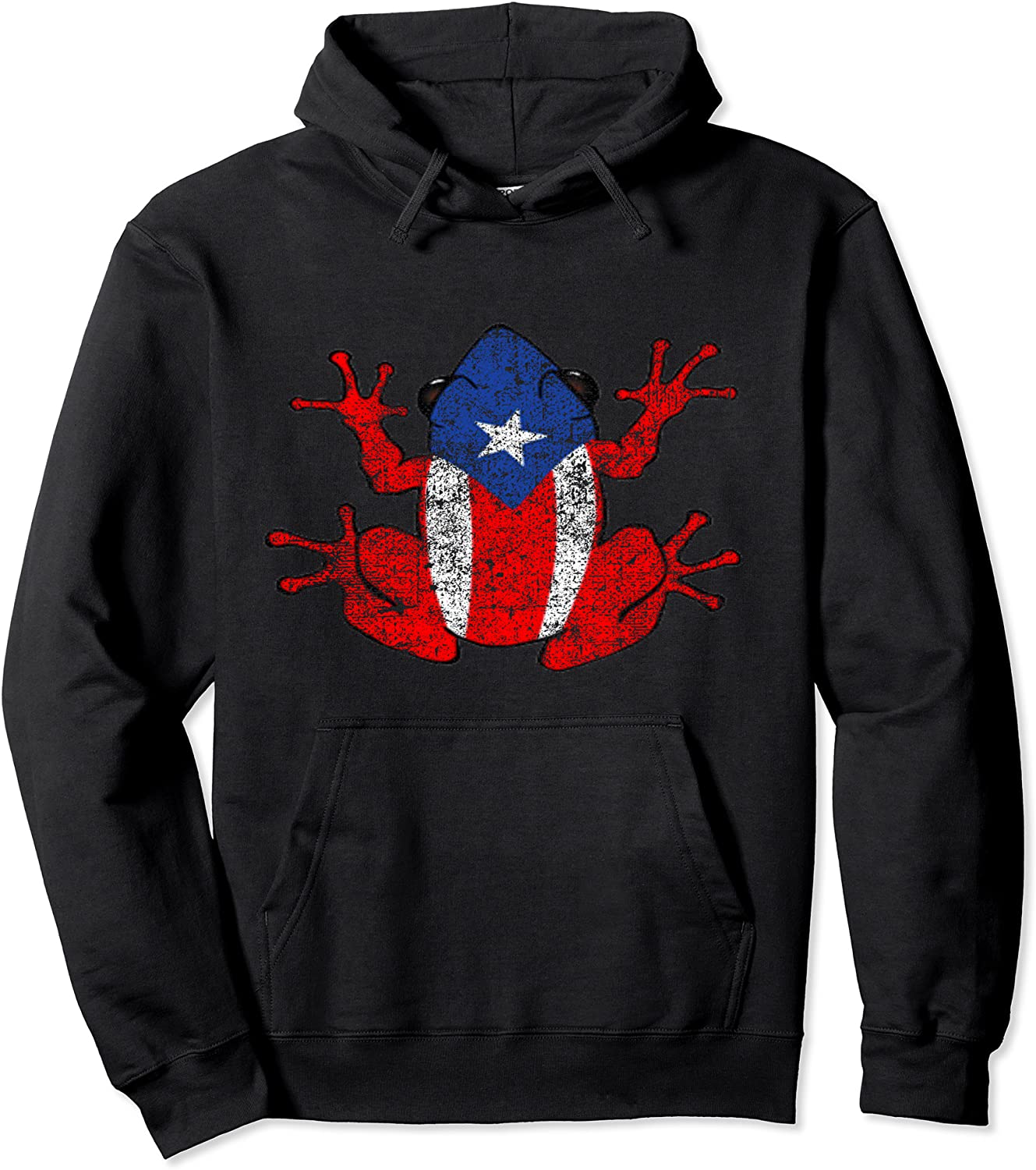 Distressed Puerto Rico Se Levanta Boricua Pride Coqui Design Pullover Hoodie