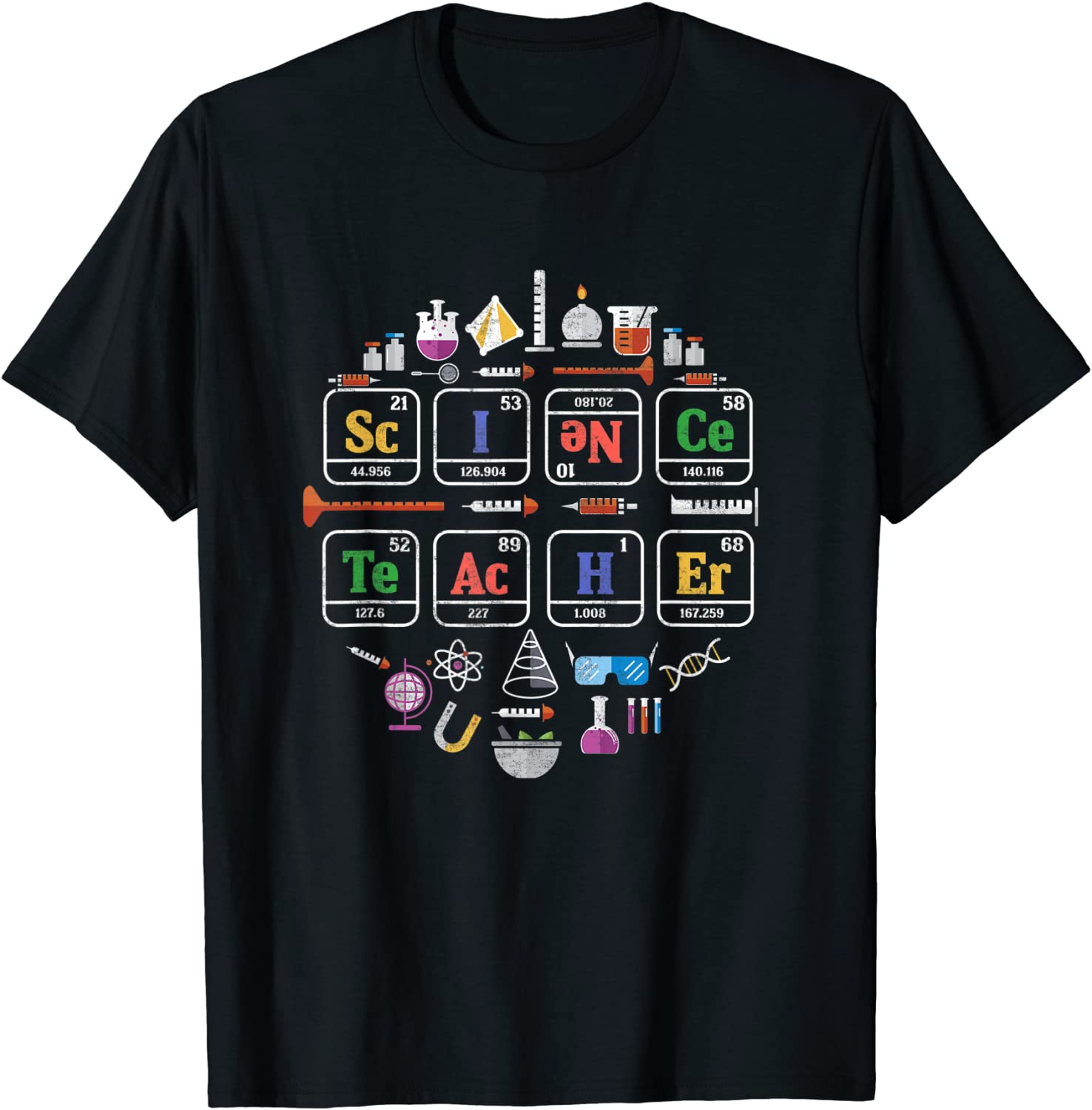 Science Teacher Periodic Table Chemistry Elements Xmas Gift T-Shirt