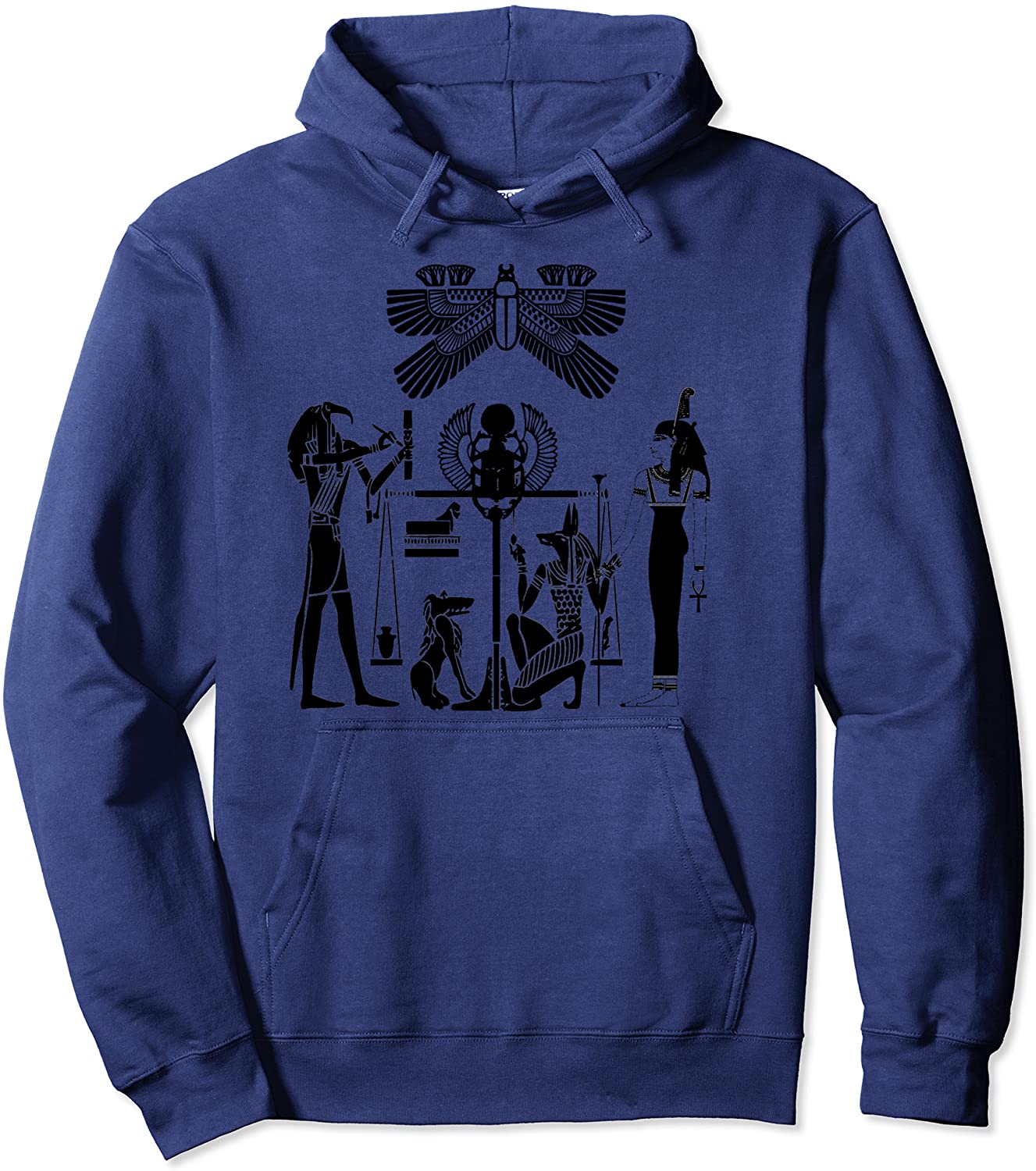 Egyptian Hieroglyphic Hoodie Maat Thoth Anubis Ammit