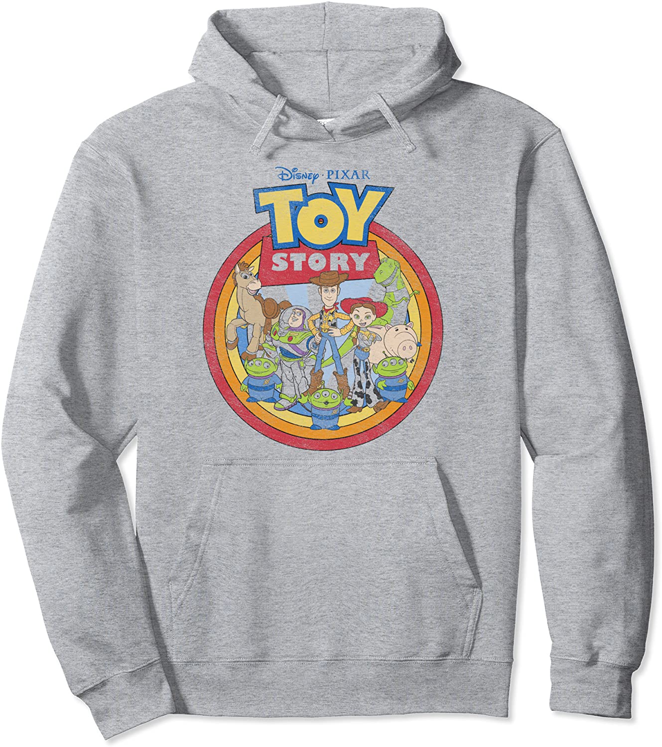 Disney Pixar Toy Story Vintage Circle Portrait Logo Pullover Hoodie