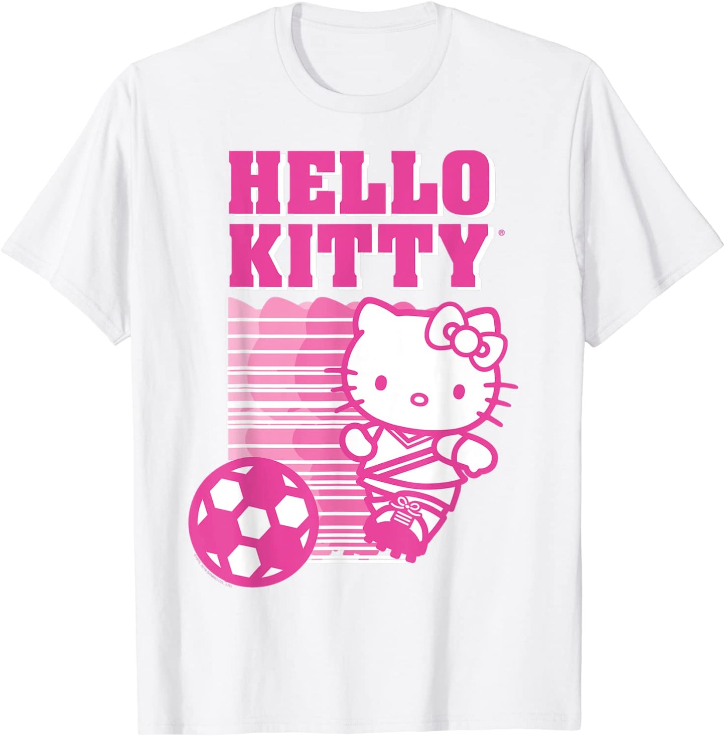 Hello Kitty Soccer Sports Athlete Tee Shirt