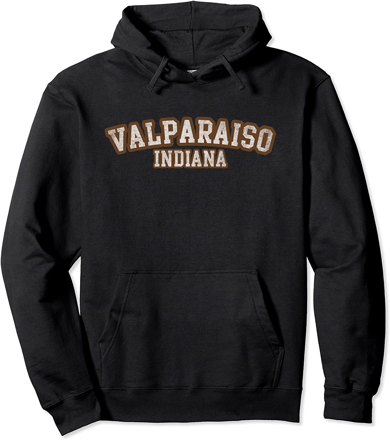 Valparaiso Indiana Athletic Text Sport Style Pullover Hoodie