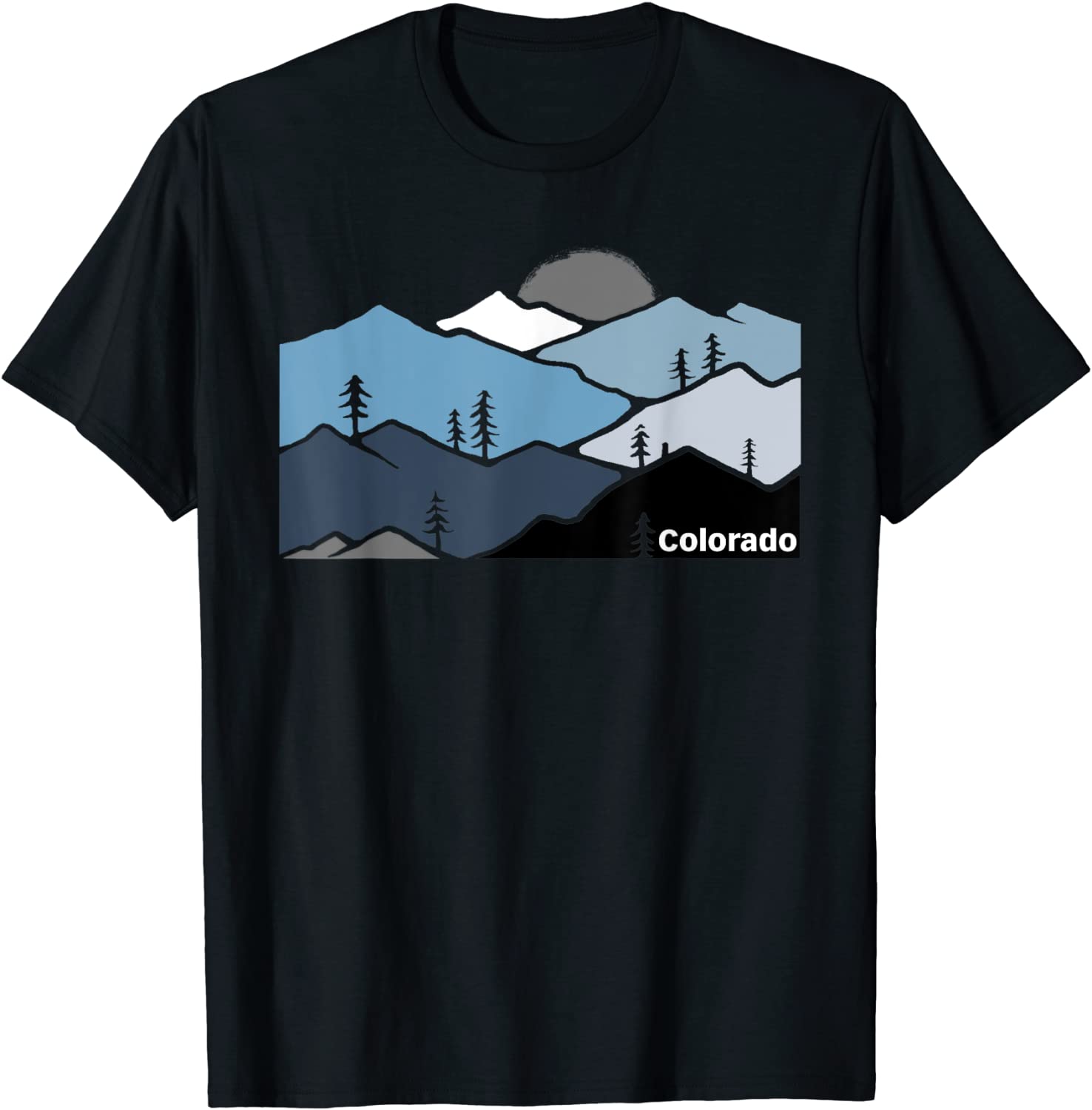 Colorado Mountain Outdoor Retro Landscape T-Shirt
