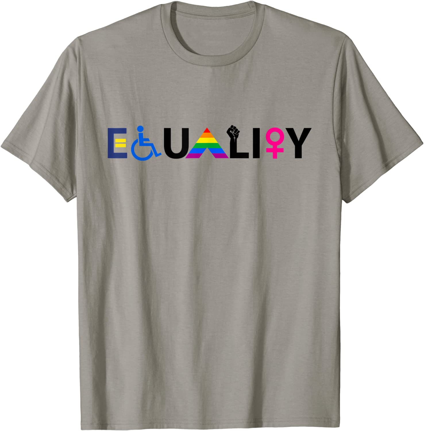 EQUALITY Equal Rights LGBTQ Ally Unity Pride Feminist T-Shirt