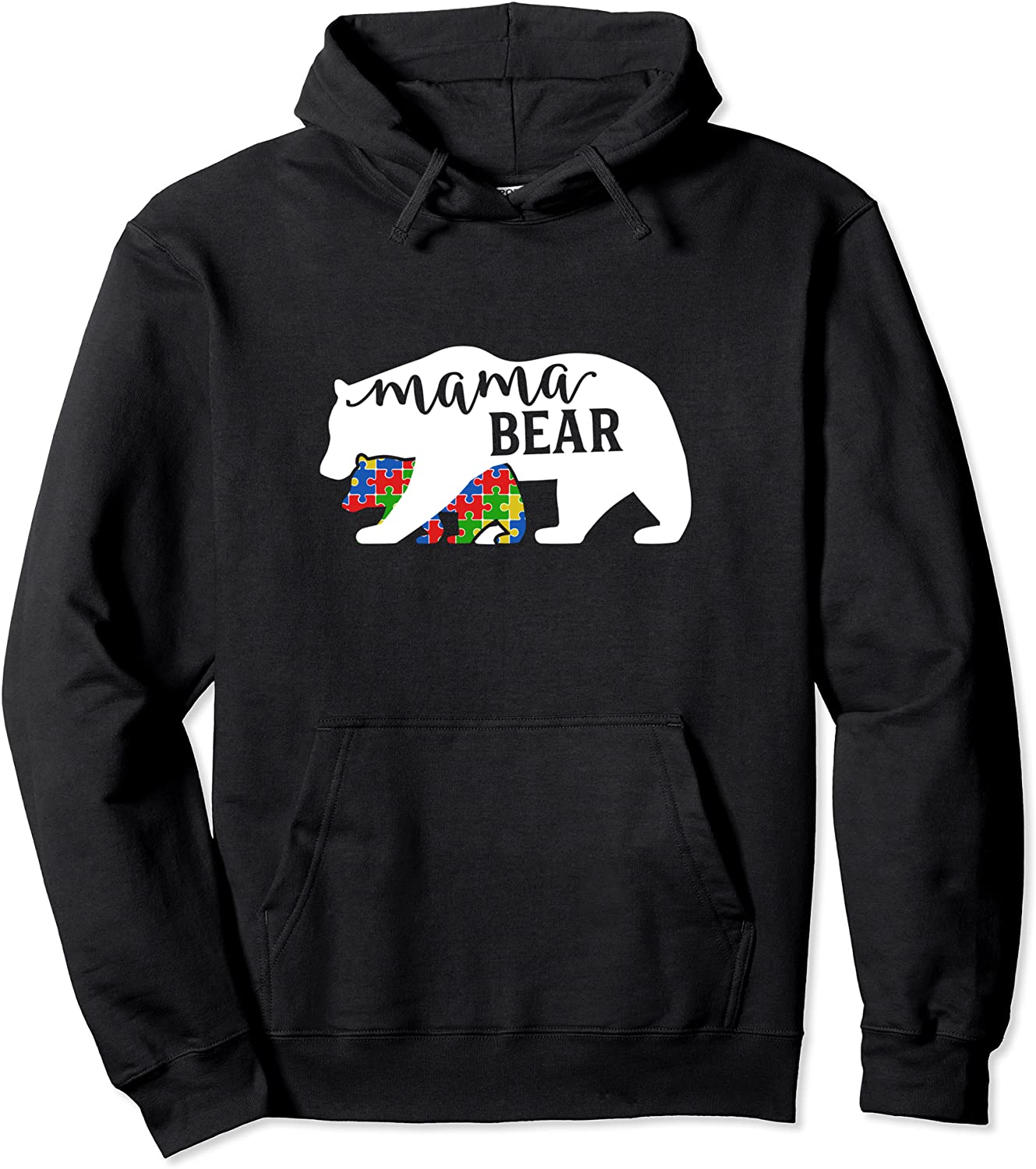 Mom Mama Bear Autism Awareness Month Family Support Hoodie