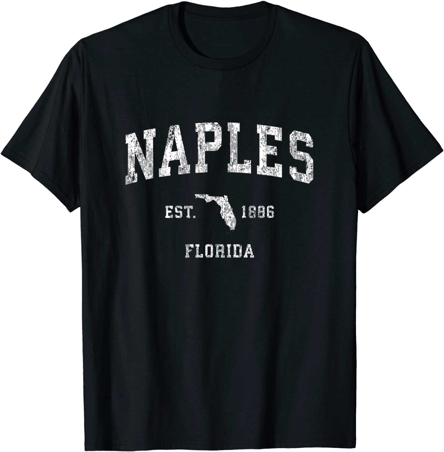 Naples Florida FL Vintage Athletic Sports Design T-Shirt