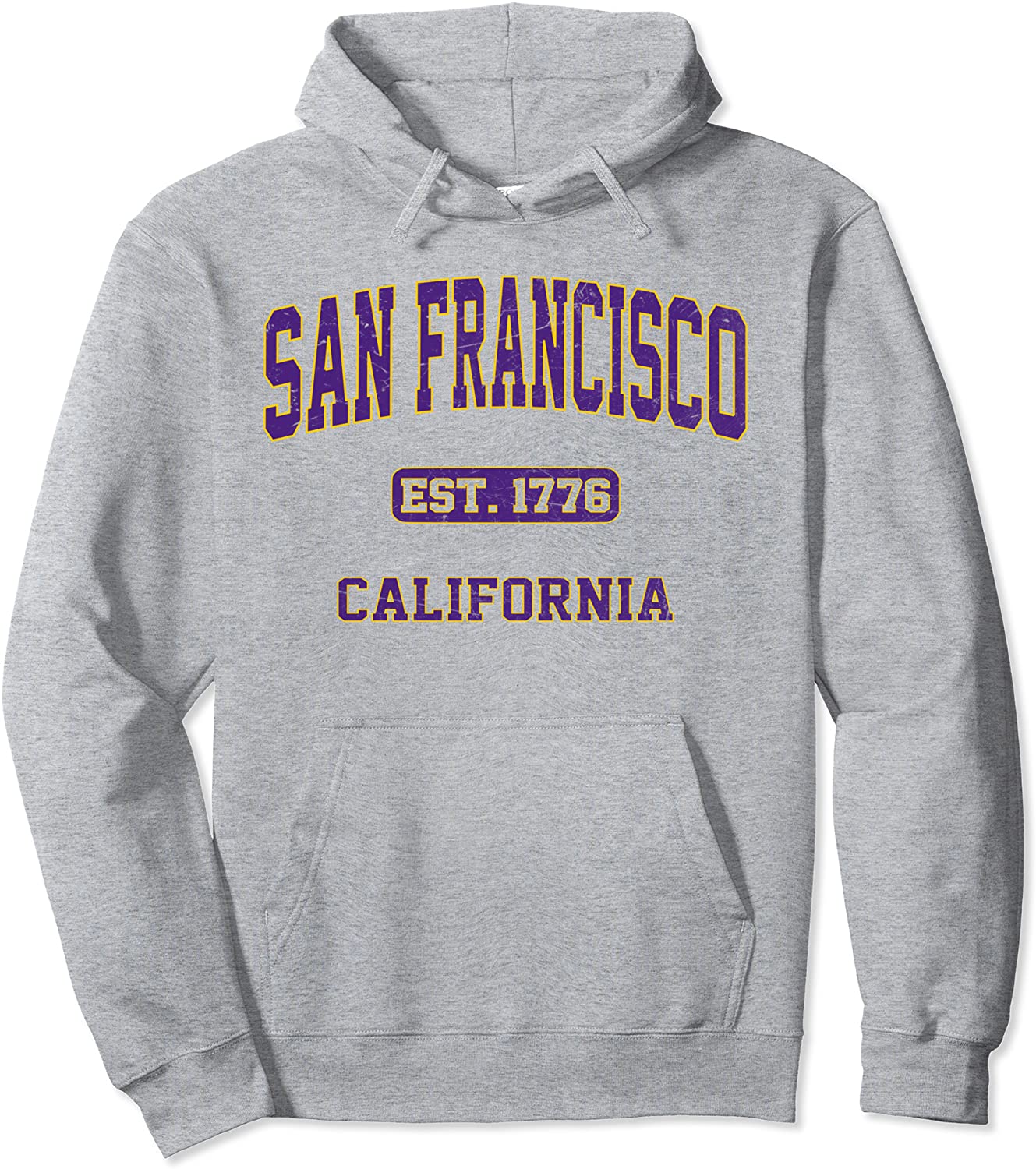 San Francisco California CA State vintage University Style Pullover Hoodie