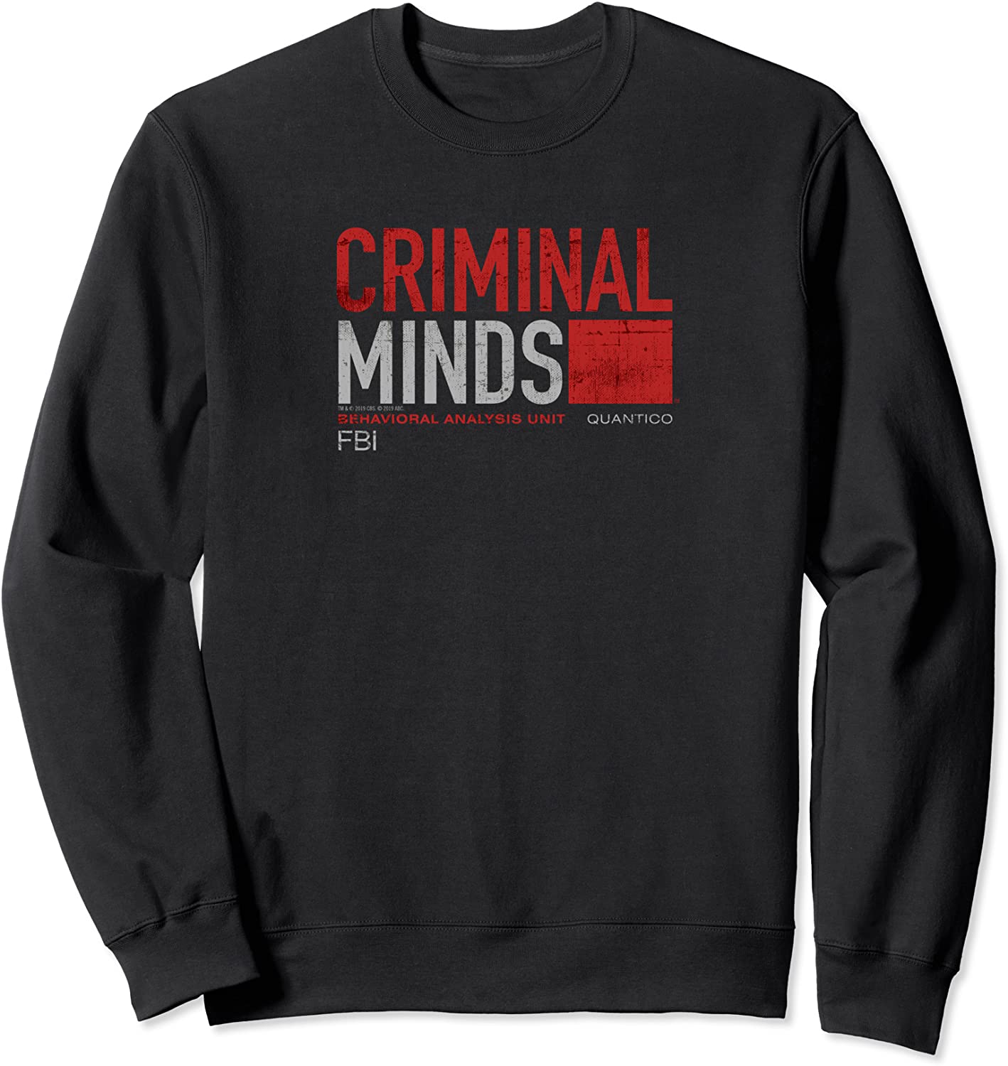 Criminal Minds Distressed BAU Quantico Sweatshirt