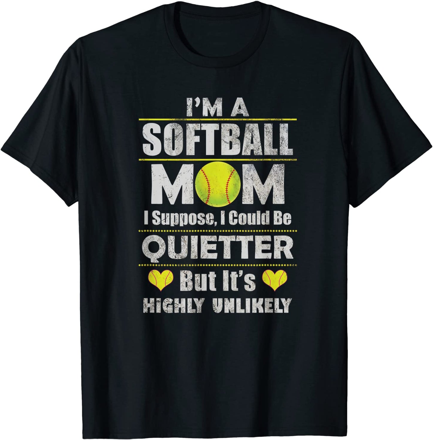 Funny Sports Mom Softball Humor Loud Mom On Field T-Shirt