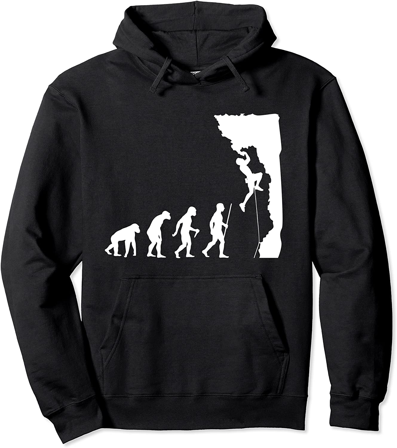 Funny Rock Climbing Hoodie - Rock Climbing Evolution