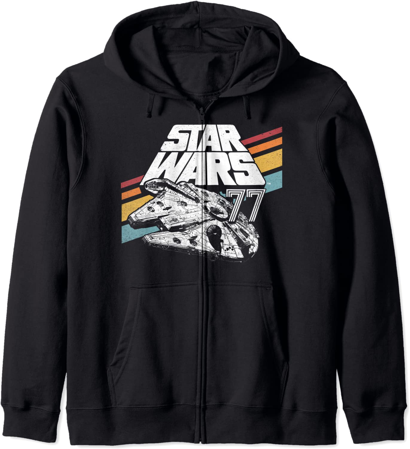 Star Wars Millennium Falcon 77 Retro Stripe Hoodie