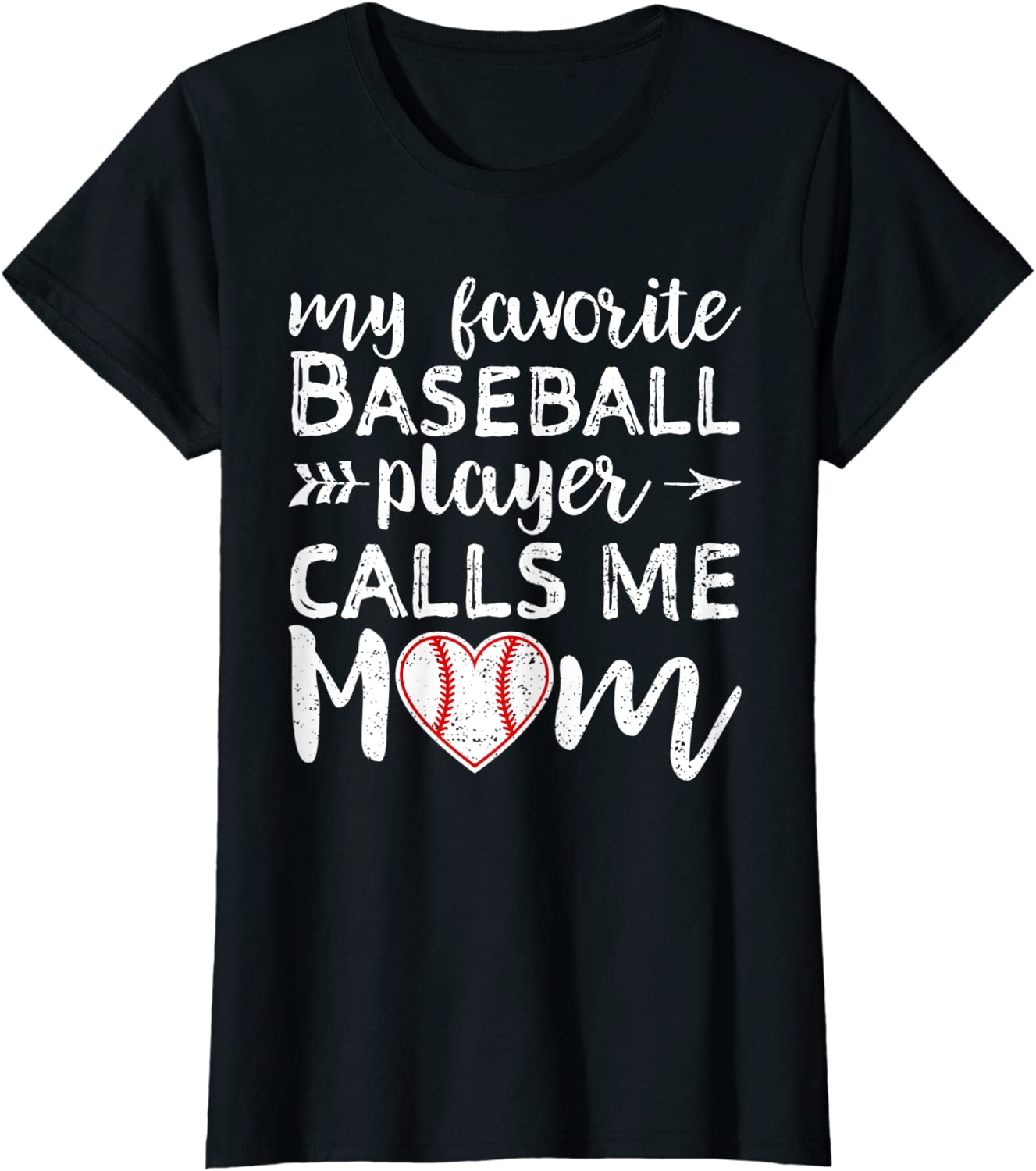 Womens My Favorite Baseball Player Calls Me Mom Shirt