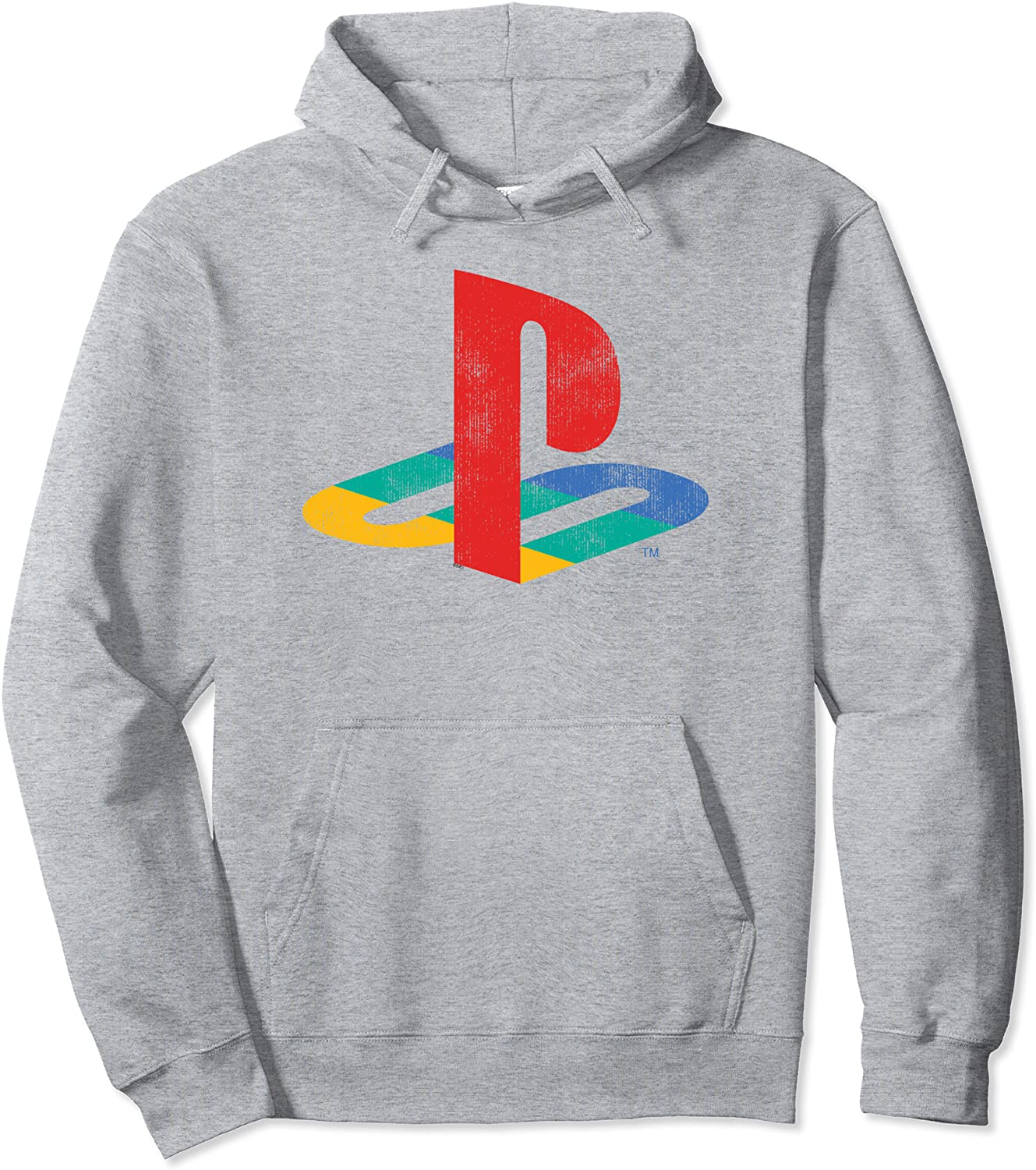 Playstation Playstation Logo Retro Distressed Pullover Hoodi