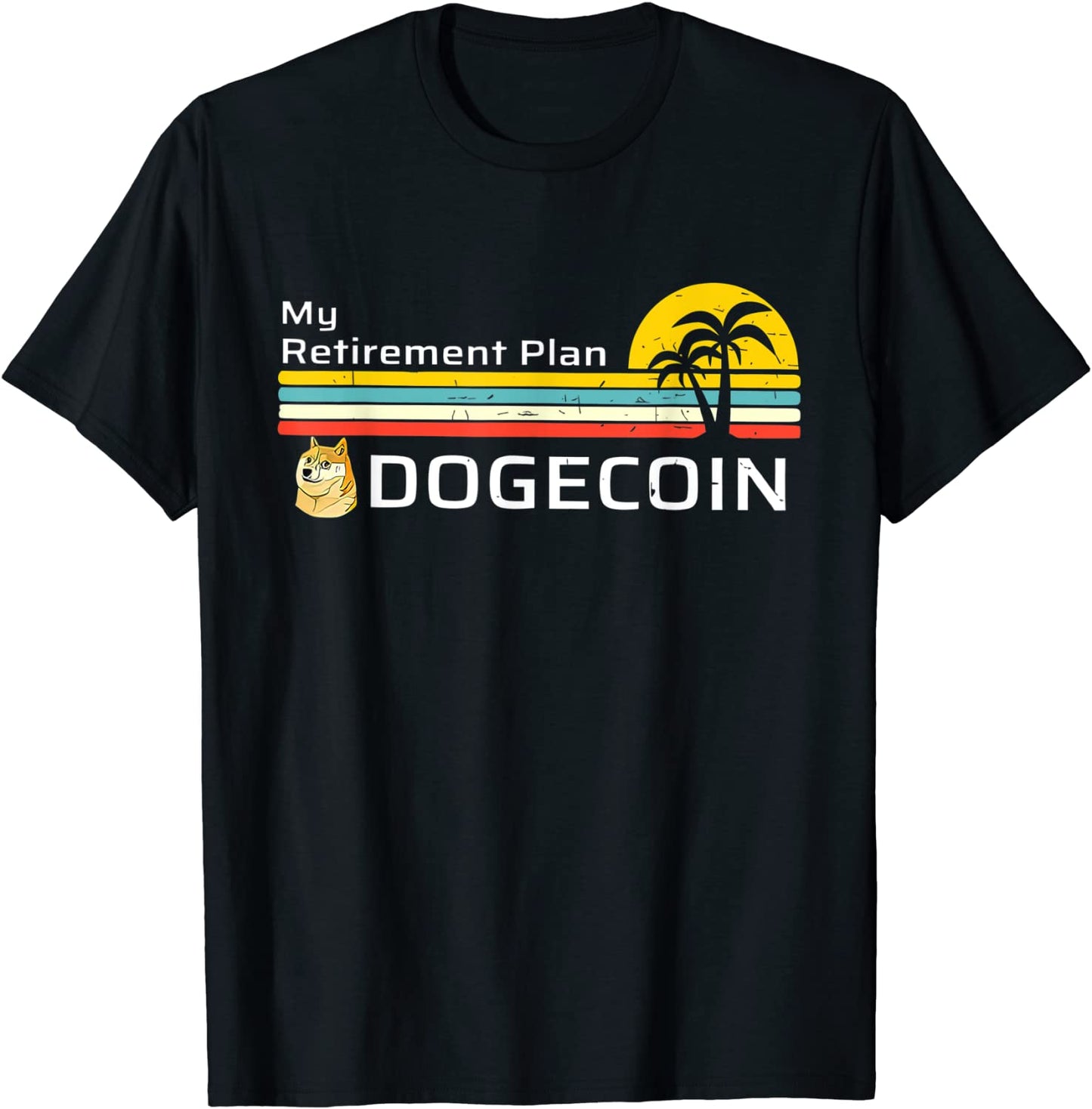 Shiba Inu Doge My Retirement Plan Dogecoin Crypto Vintage T-Shirt