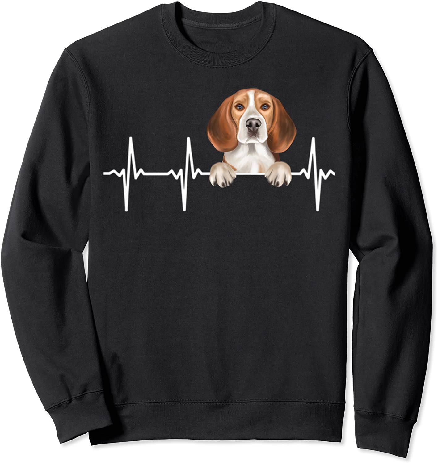 Funny Dog Heartbeat For Beagle Lovers Sweatshirt