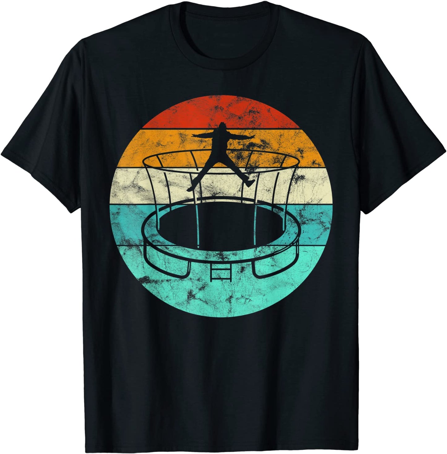 Trampoline Vintage Gift Retro Trampolining Sport Fan Design T-Shirt