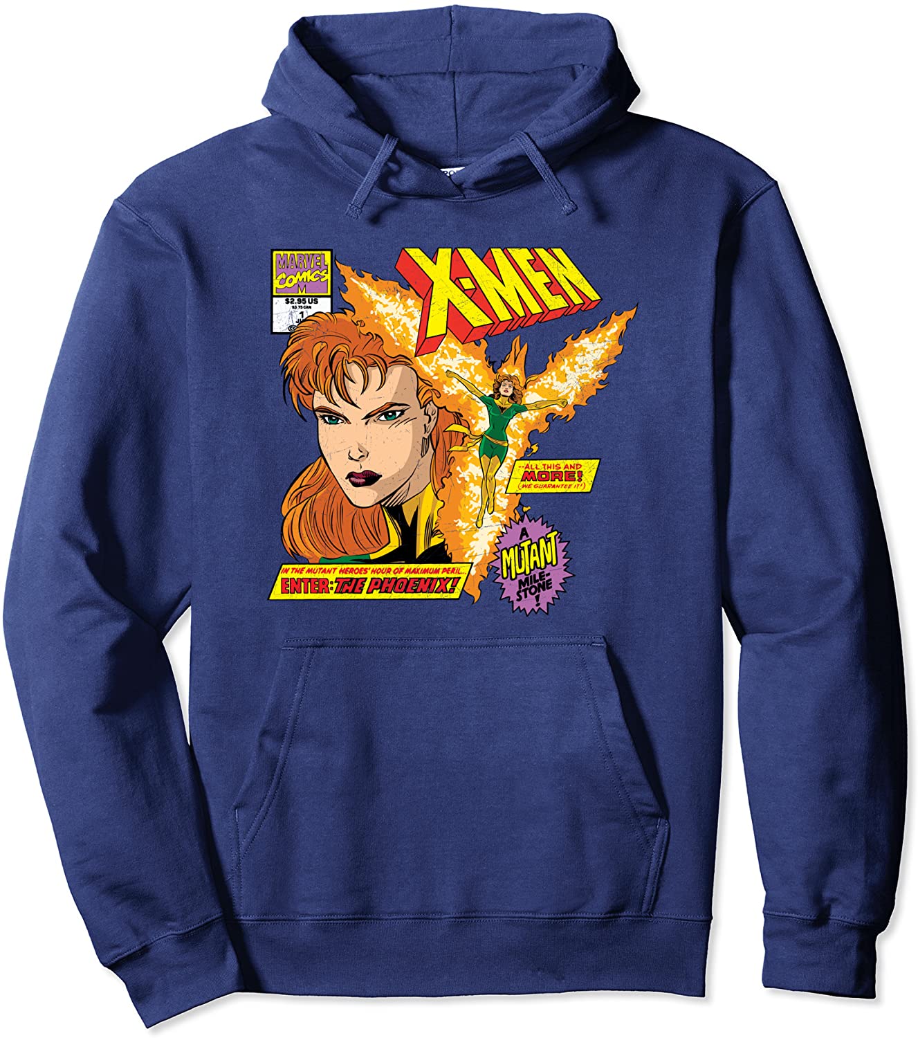 Marvel X-Men The Phoenix Mutant Hero Jean Grey Comic Hoodie