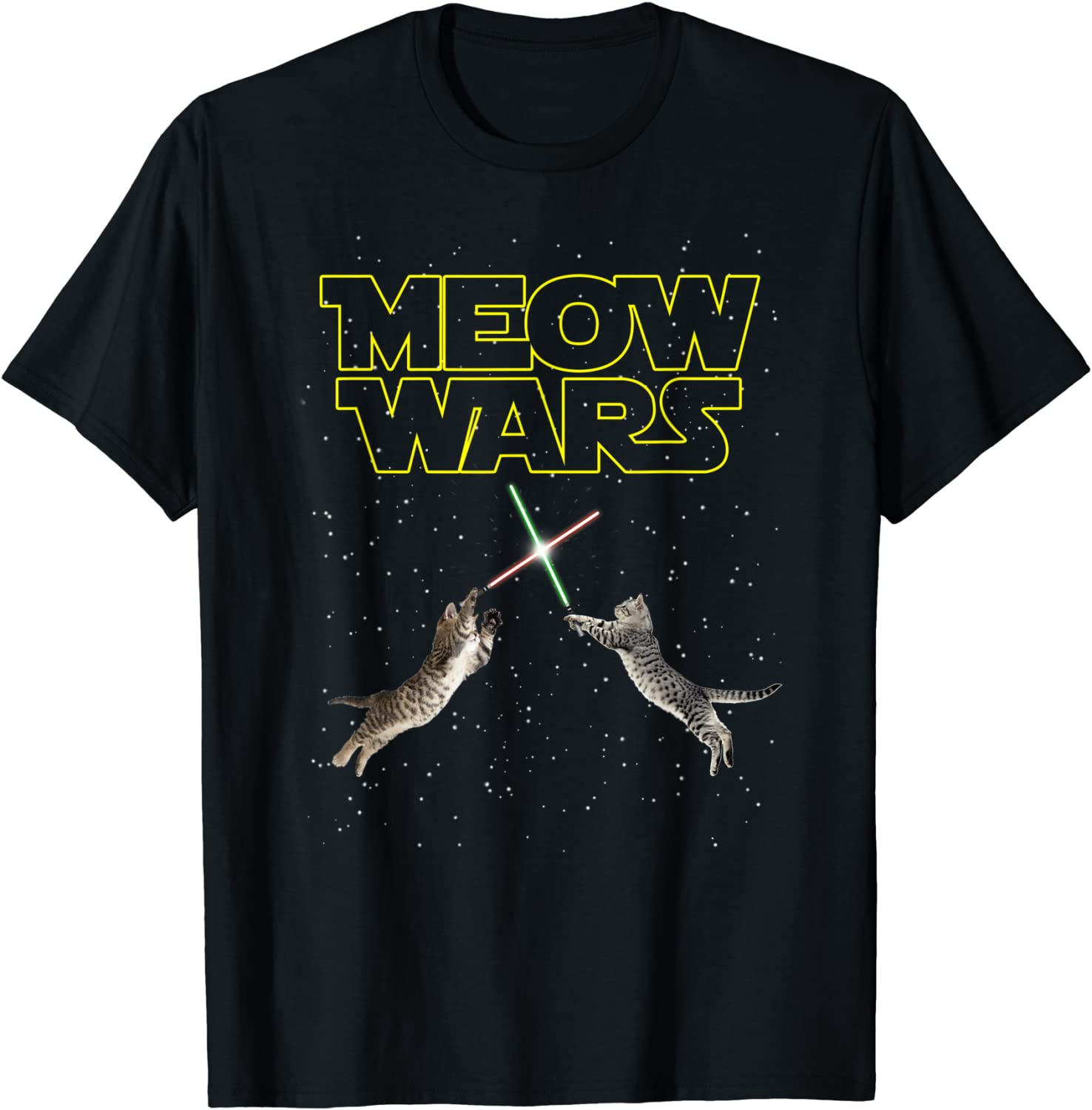 Meow Wars Tshirt Cat Wars Shirt Funny Cat Shirt Cat Lover T-Shirt