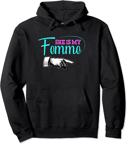 Shes My Femme Shes My Stud Matching Couple Hoodie