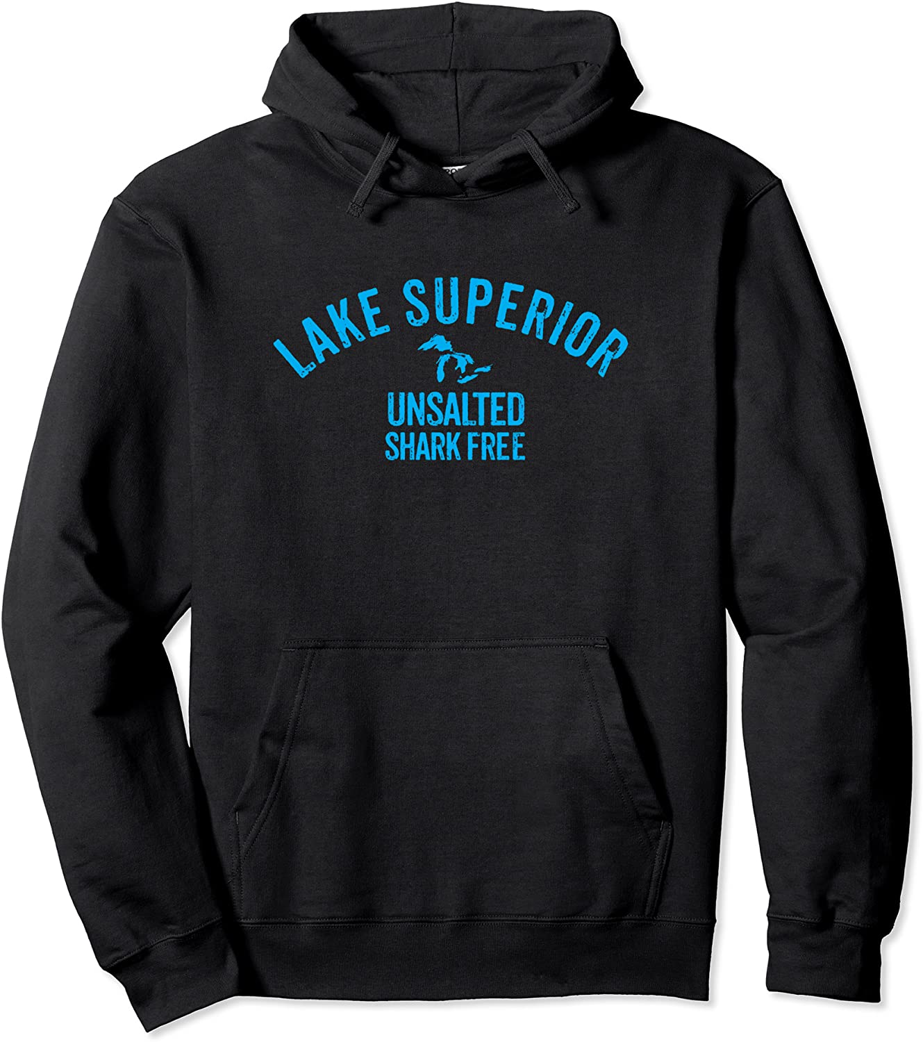 Lake Superior Unsalted Shark Free Great Lakes T Shirt