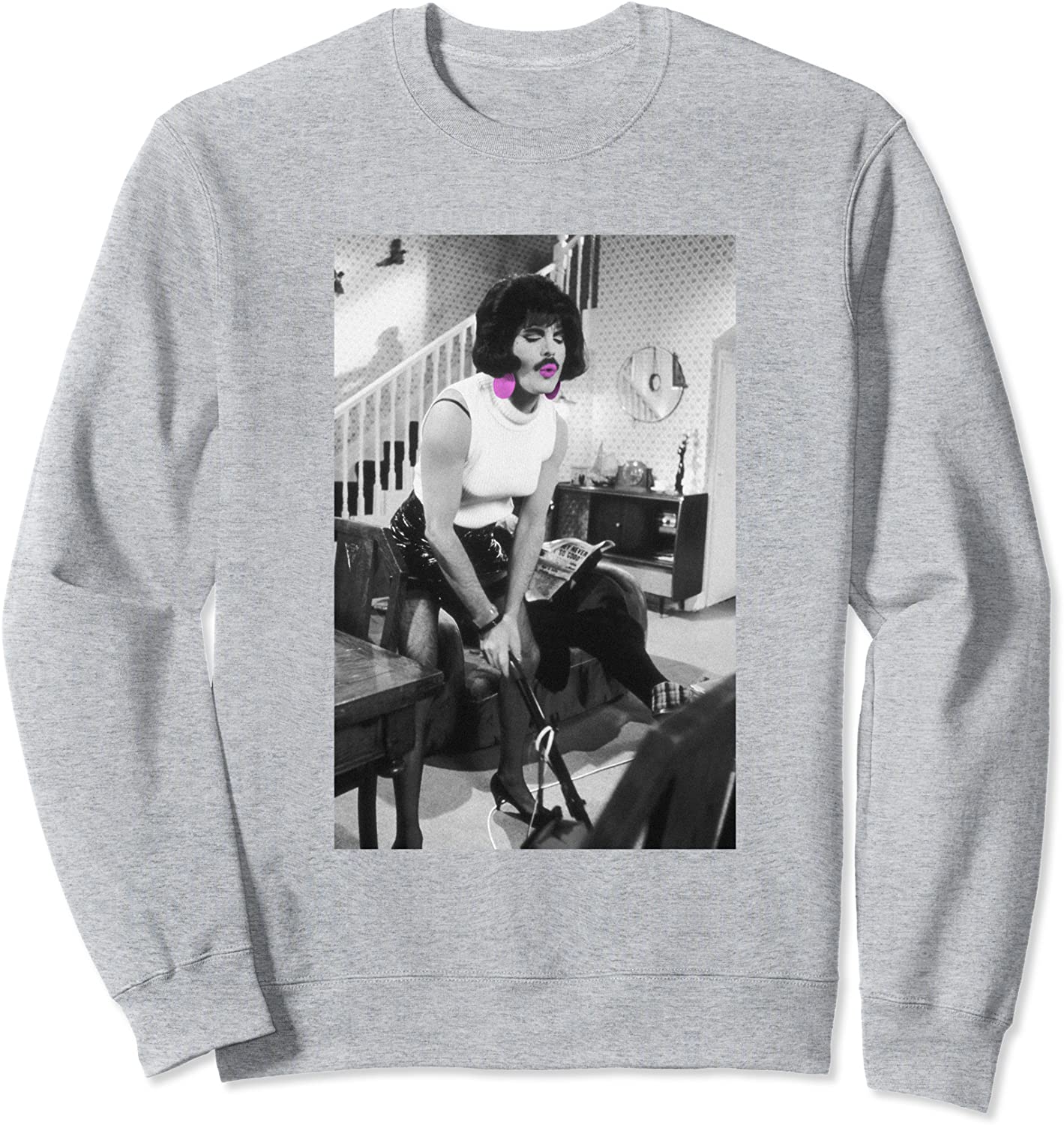 Freddie Mercury Official I Want To Break Free BW Sweatshirt