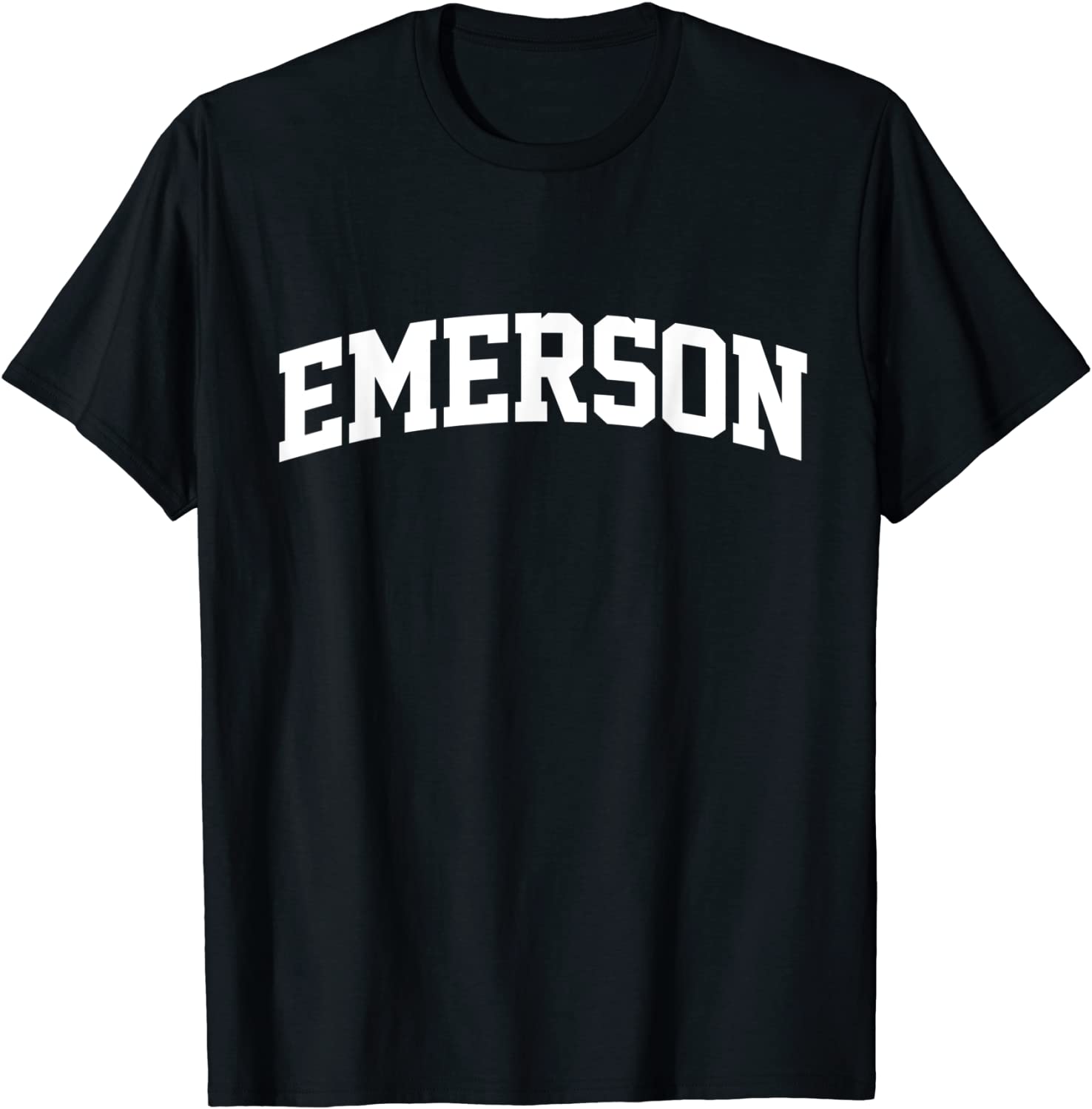 Emerson Name First Last Retro Sports Arch T-Shirt