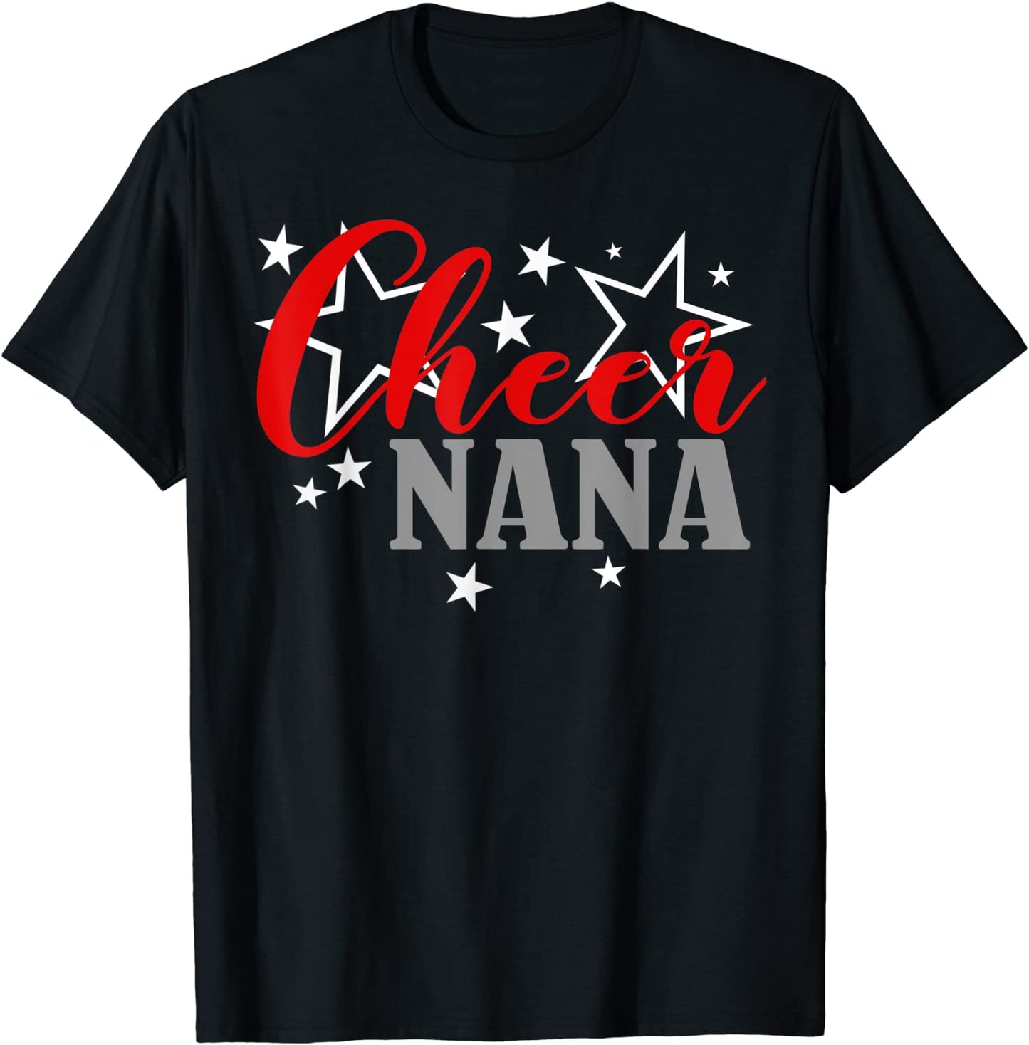 Cheer Nana Cheerleader Pride Sports Womens T-shirt