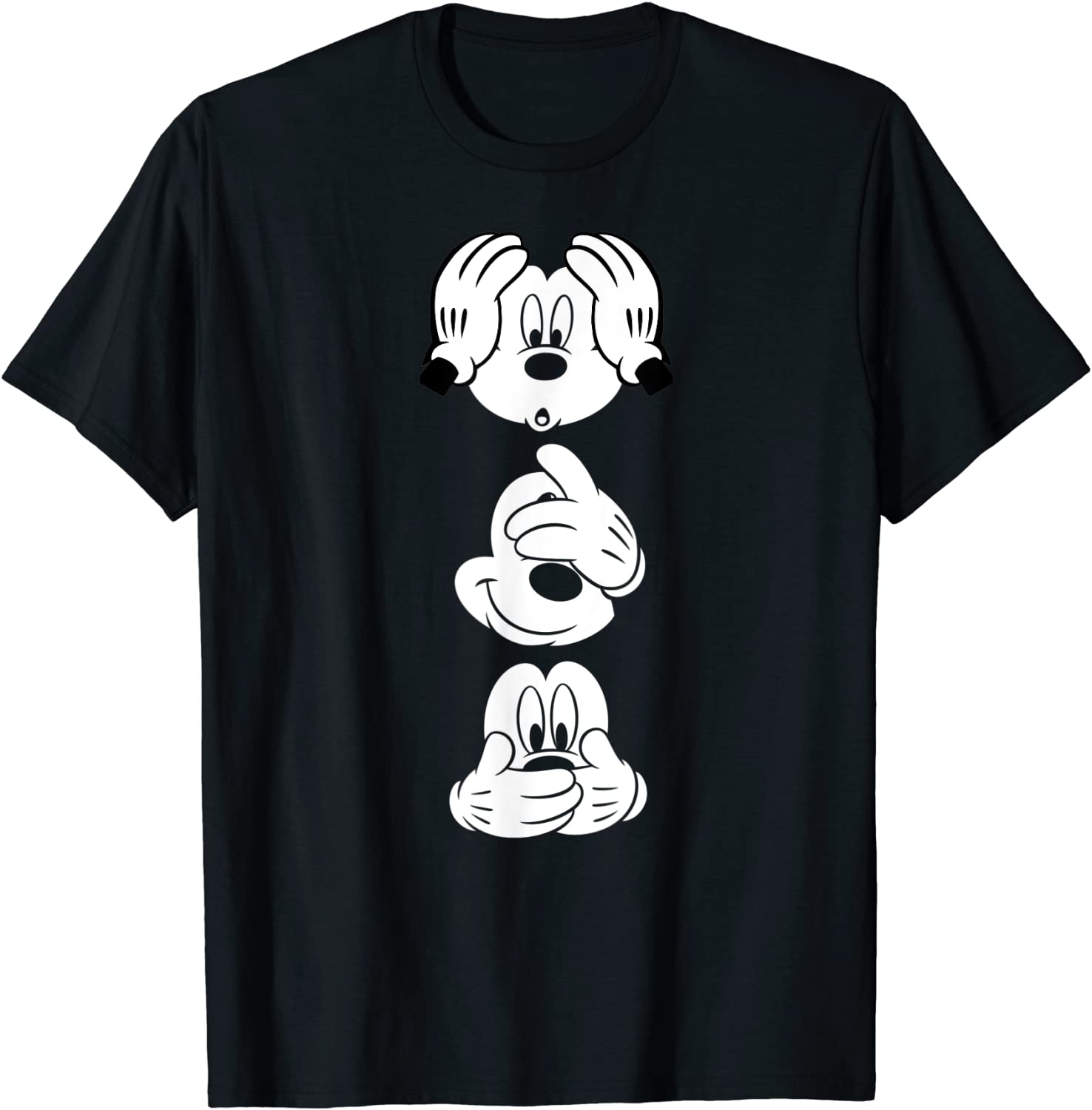 Disney Mickey Mouses Three Faces T-Shirt