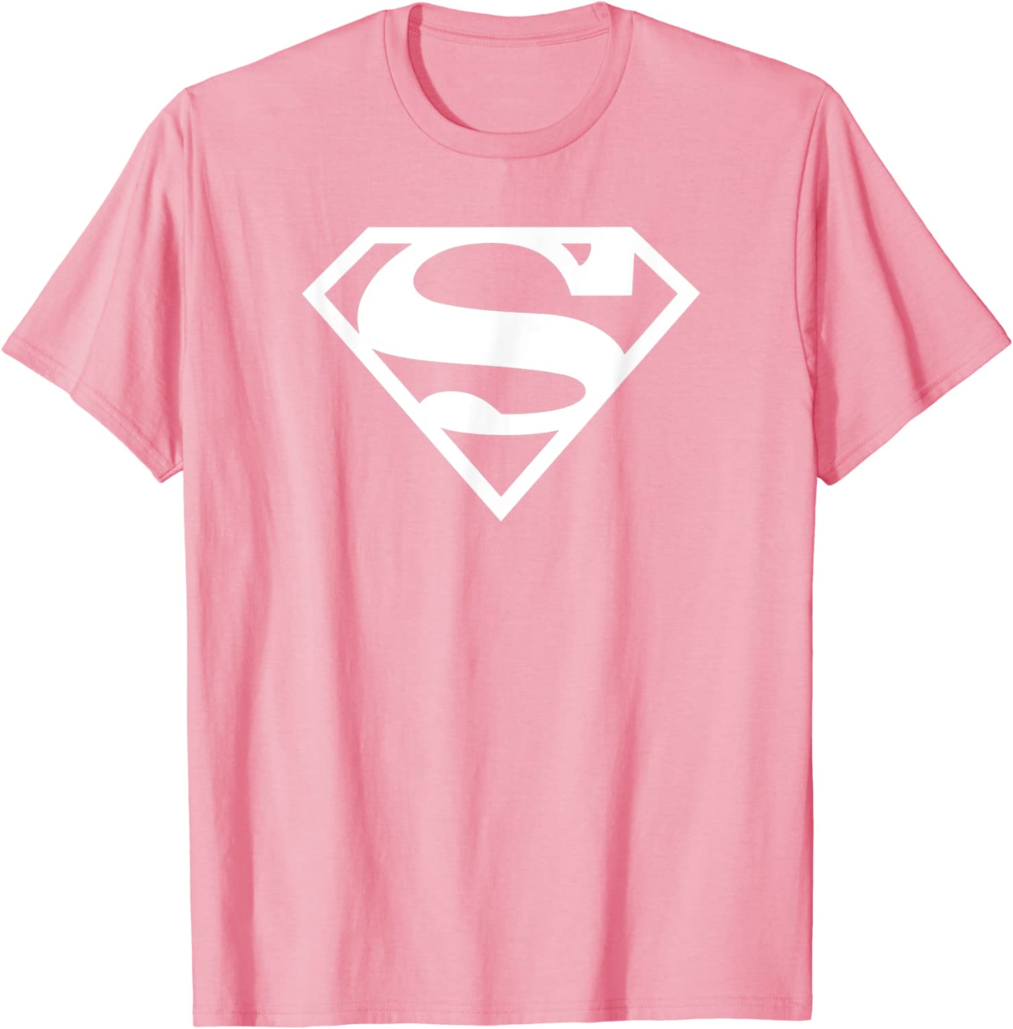 Supergirl White Pink Shield T-Shirt