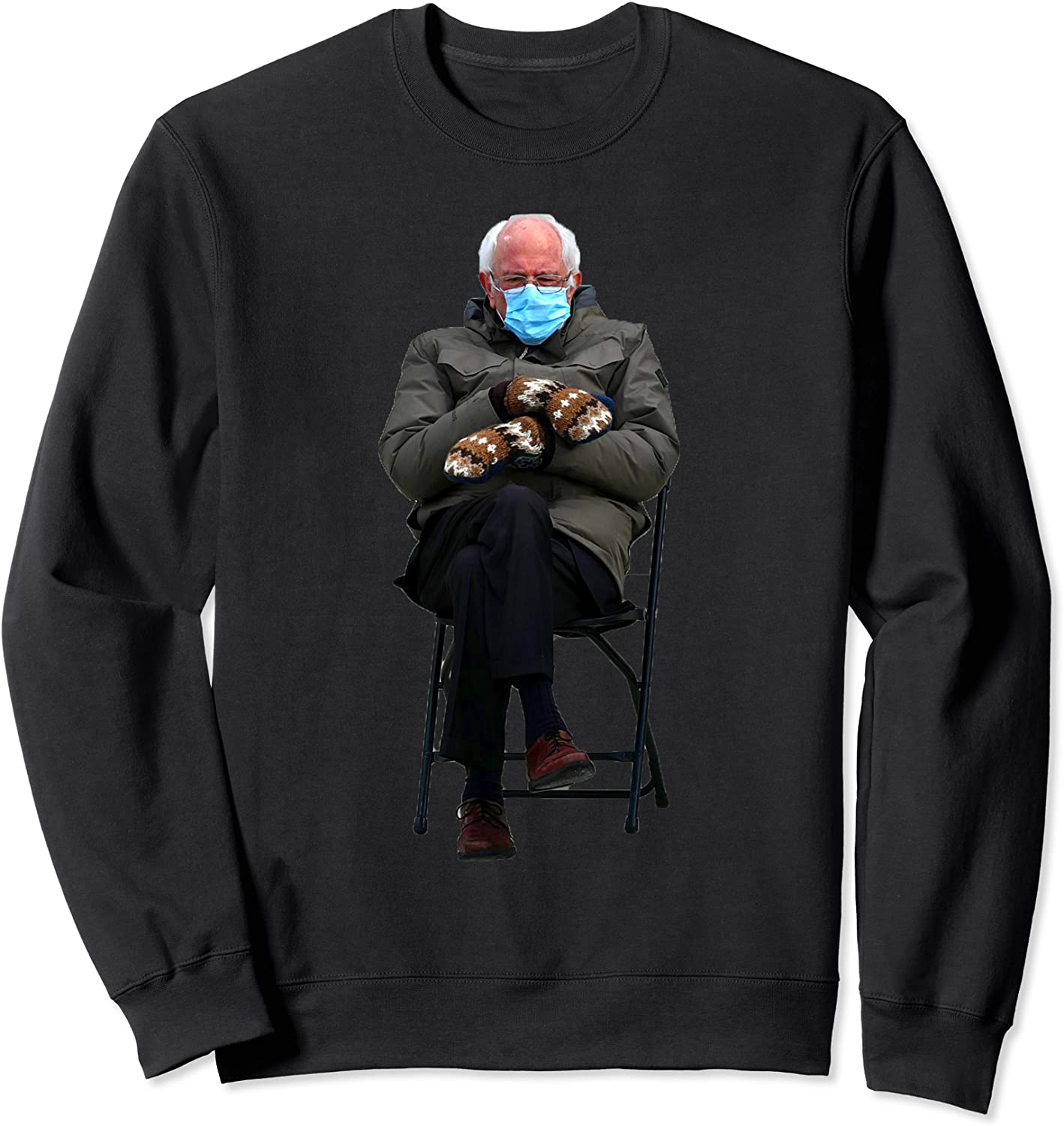 Bernie Sanders Cute Mittens at Inauguration 2021 Sweatshirt