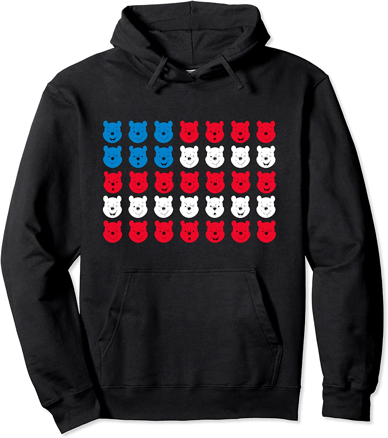 Disney Winnie the Pooh Americana Faces Hoodie