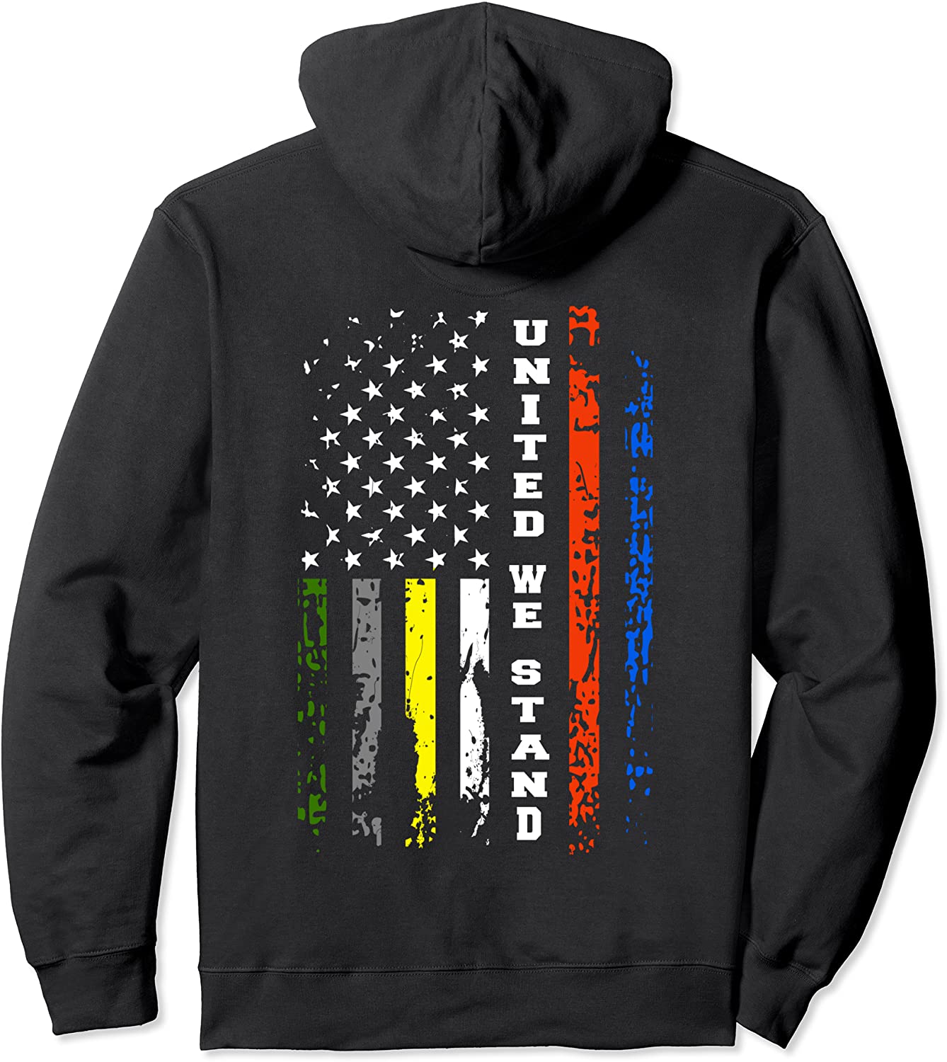 First Responder Thin Line Shirt Patriotic American Flag Gift Pullover Hoodie