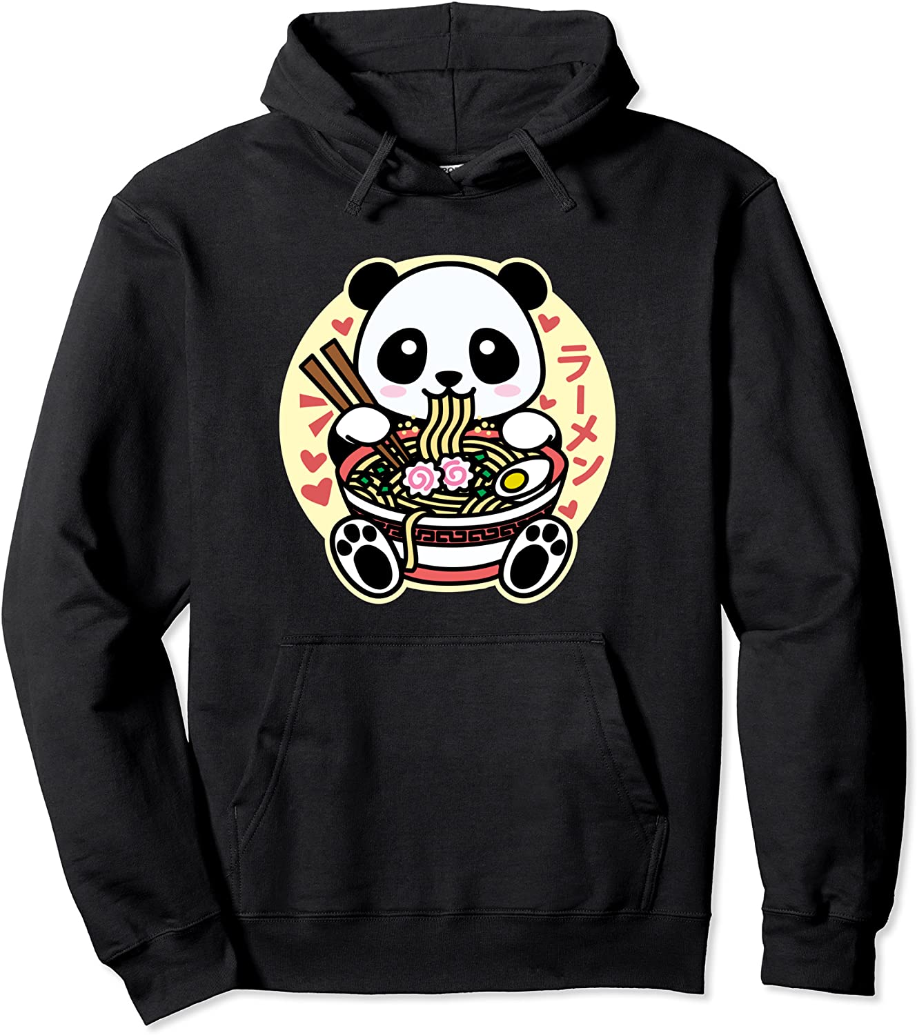 Kawaii Ramen Cute Anime Panda Japanese Asian Noodles Pullover Hoodie