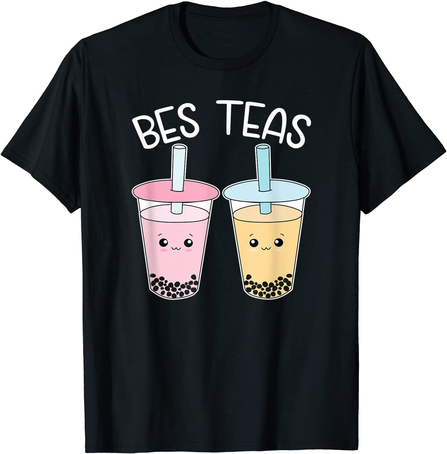 Bes Teas Besties Bubble Tea Cute Boba Best Friends T-Shirt