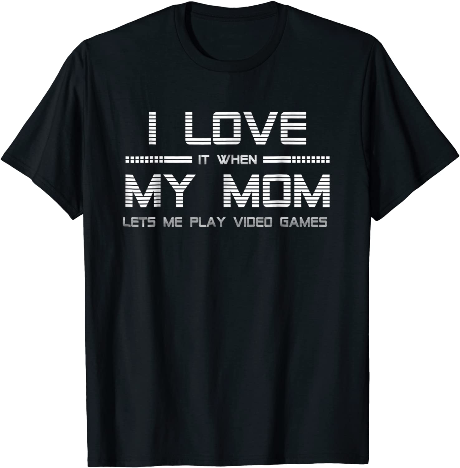 Teen Boy Gift T Shirt I Love My Mom Tee