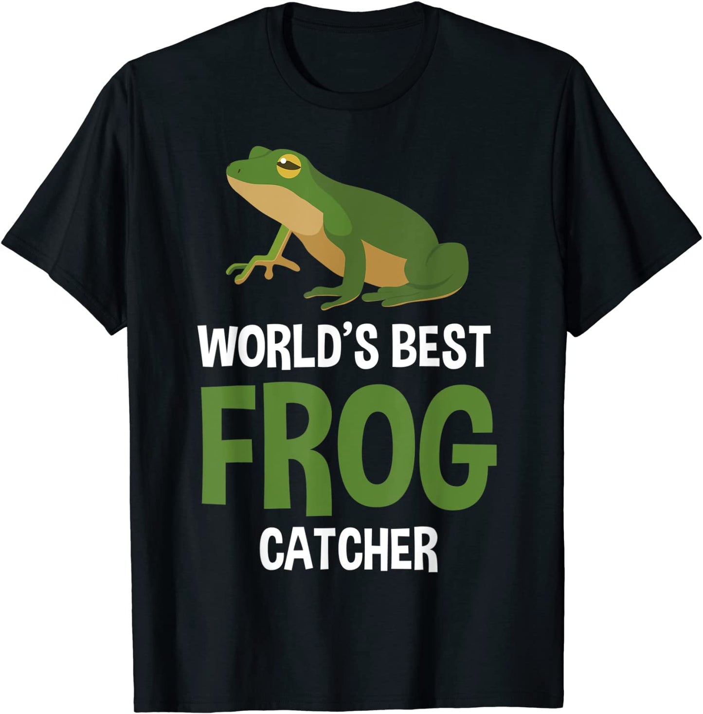 Worlds Best Frog Catcher Gift Boys Girls Kids Frog Hunter T-Shirt