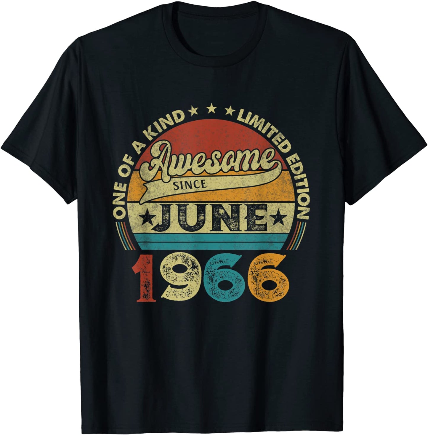 55th Birthday June 1966 Decorations Men Women 55 Years Old T-Shirt