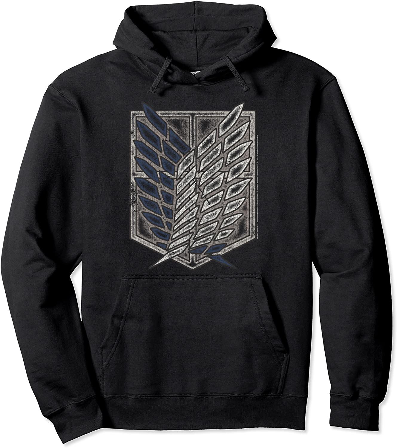 Attack on Titan Season 2 Distressed Scout Symbol Hoodie