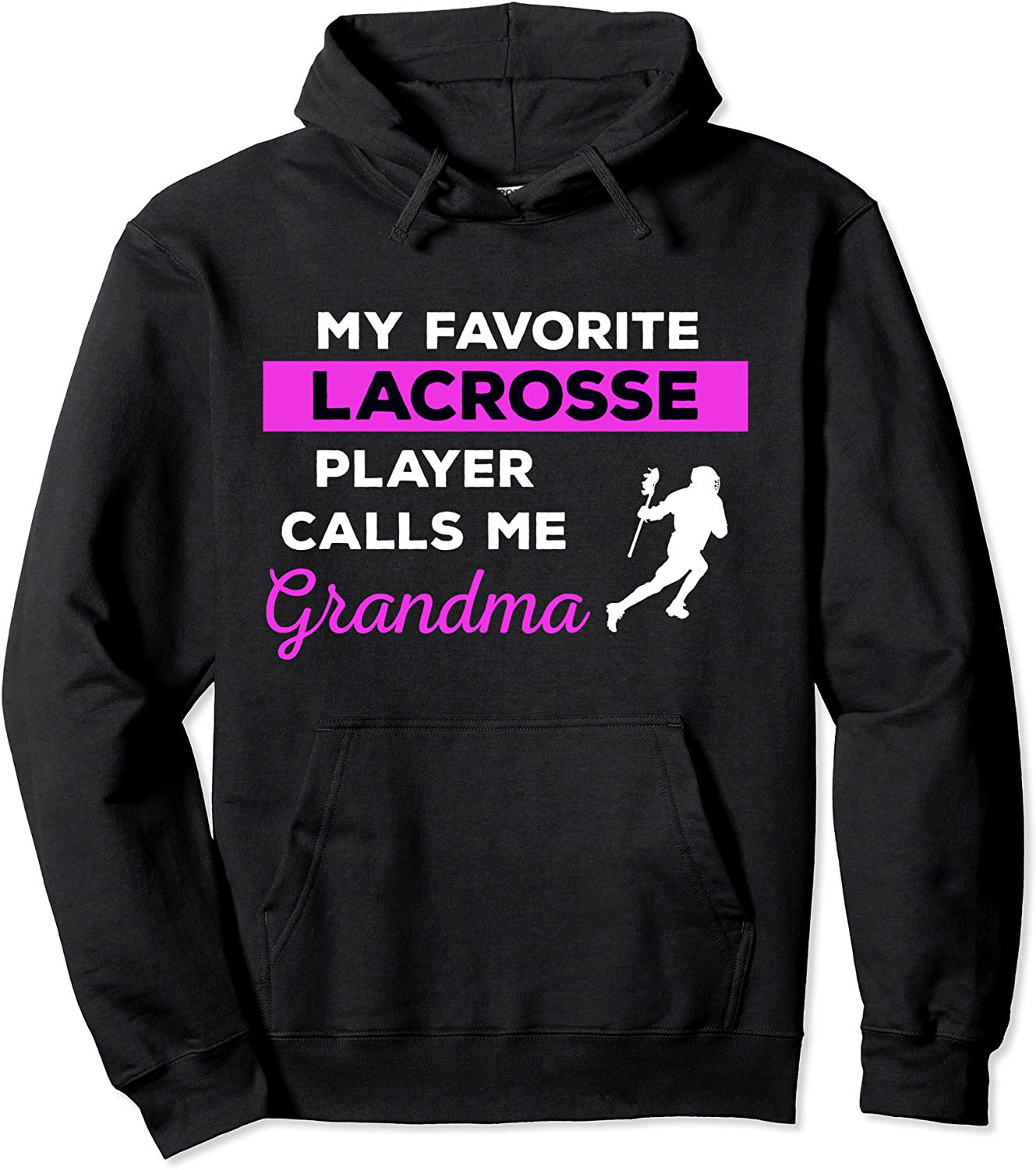 Funny Lacrosse Grandma Hoodie Player Sports Team Gift